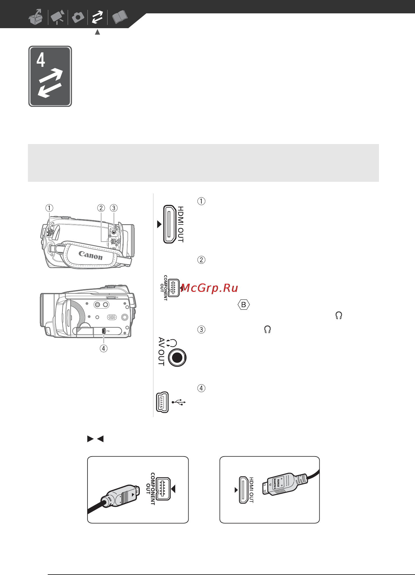 Canon HDV HG20 [76/129] Разъемы на видеокамере