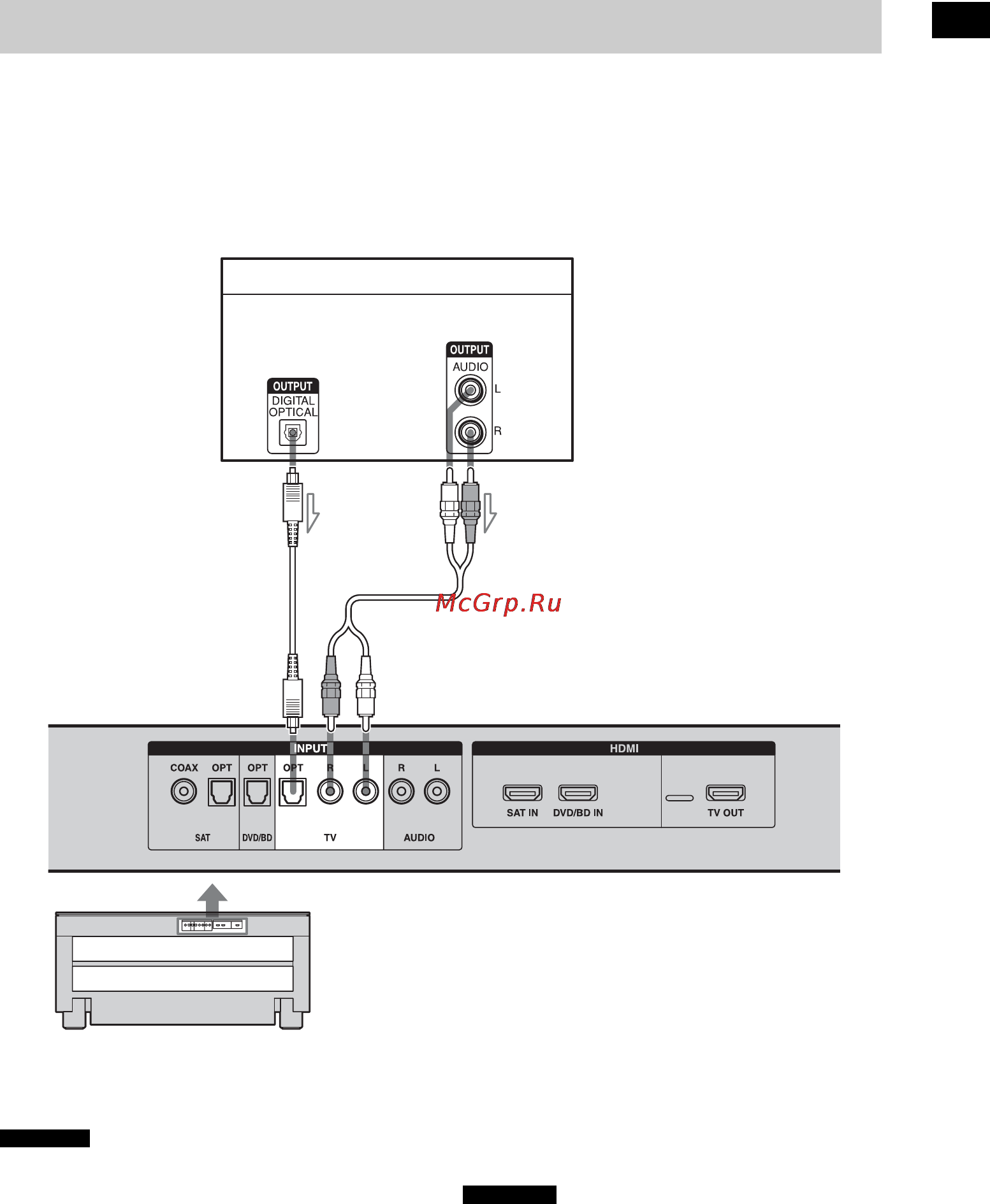 Sony RHT-G800 [13/56] Прослушивание звука телевизора через подставку