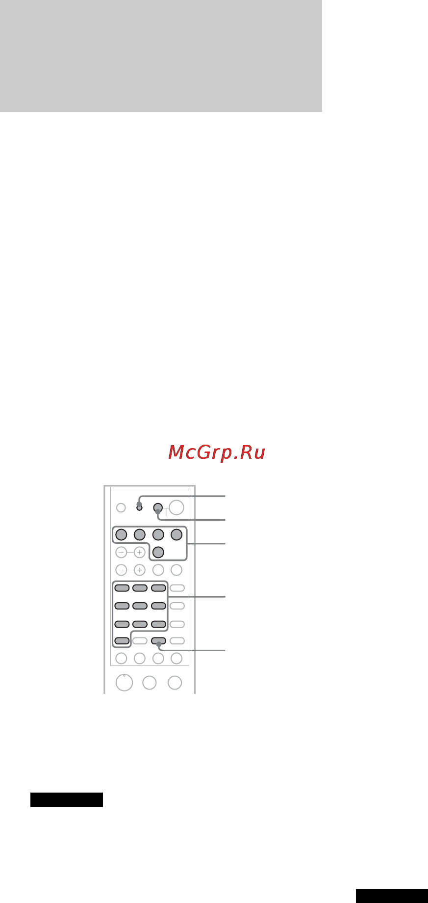 Sony RHT-G1000 [8/36] Программирование пульта дистанционного управления