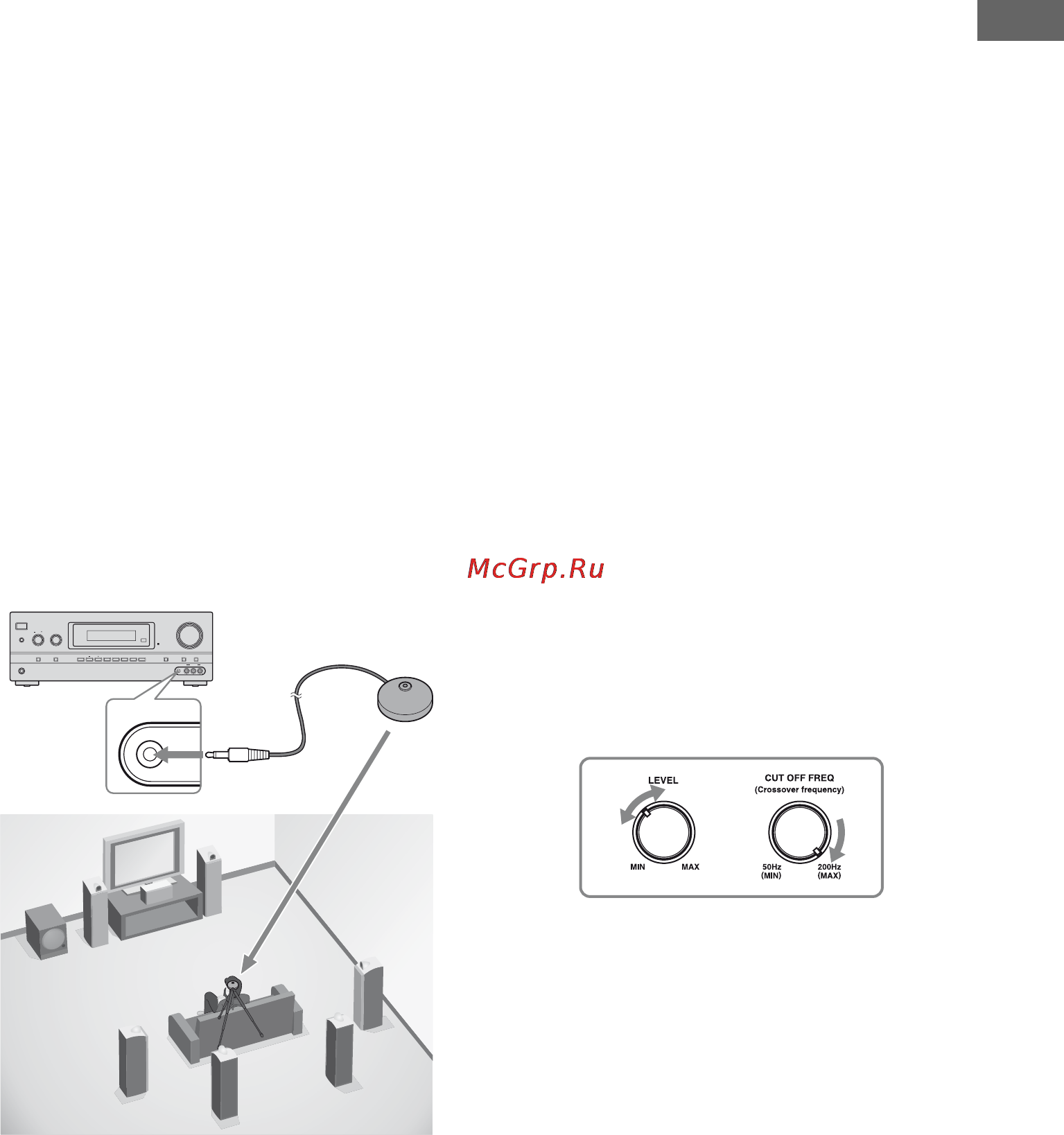 Sony STR-DH800 [39/132] При настройке активного сабвуфера