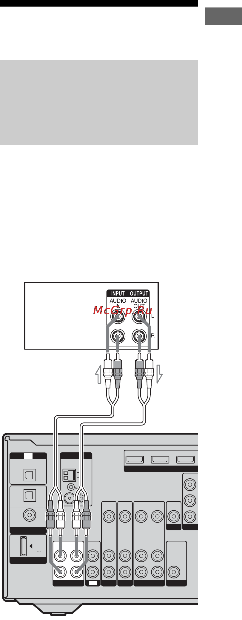 Sony STR-DG720 [23/108] А подключение аудиокомпонентов