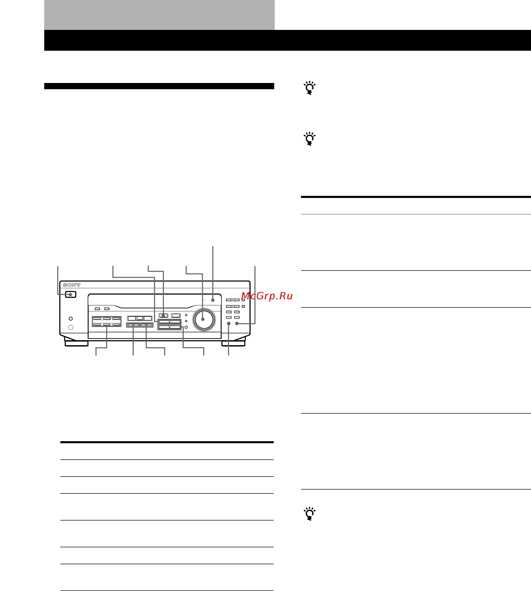 Sony STR-DE245 [66/84] Wybór odpowiedniego komponentu