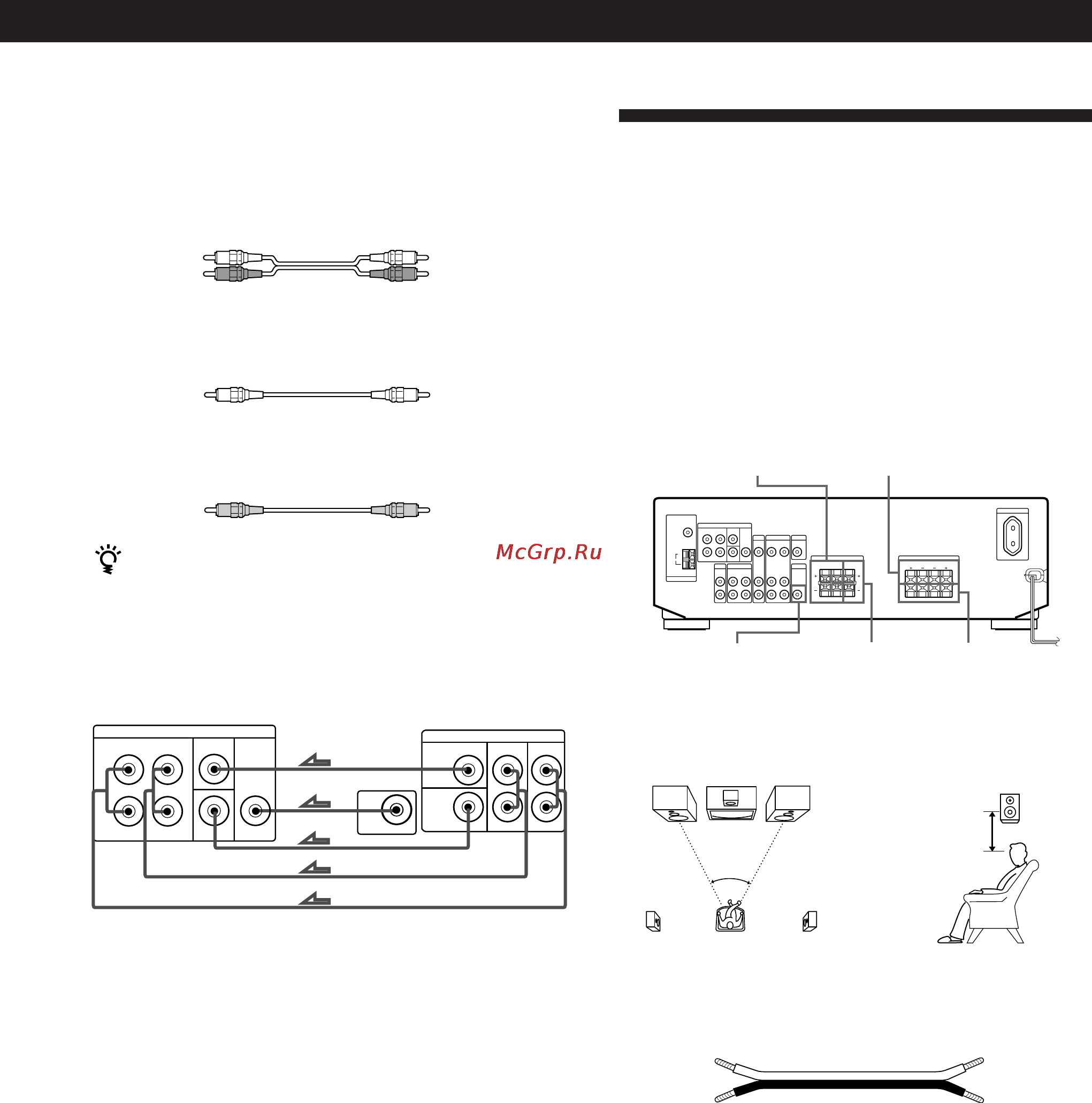 Sony STR-DE335 [7/86] Speaker system hookups