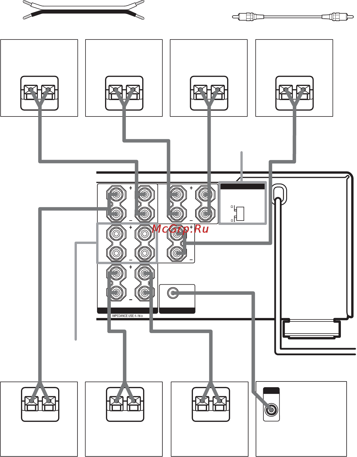 Sony STR-DB795 [16/72] Speakers front b