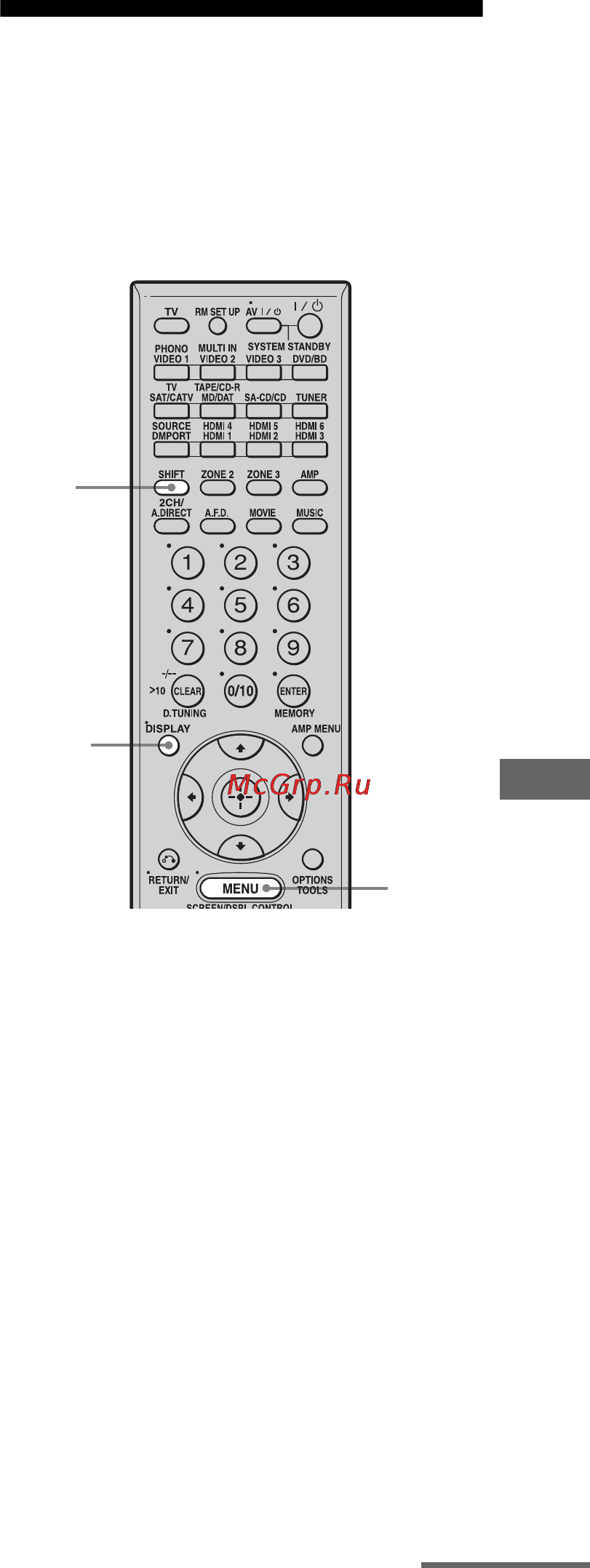 Sony STR-DA5300ES [111/166] Изменение индикации