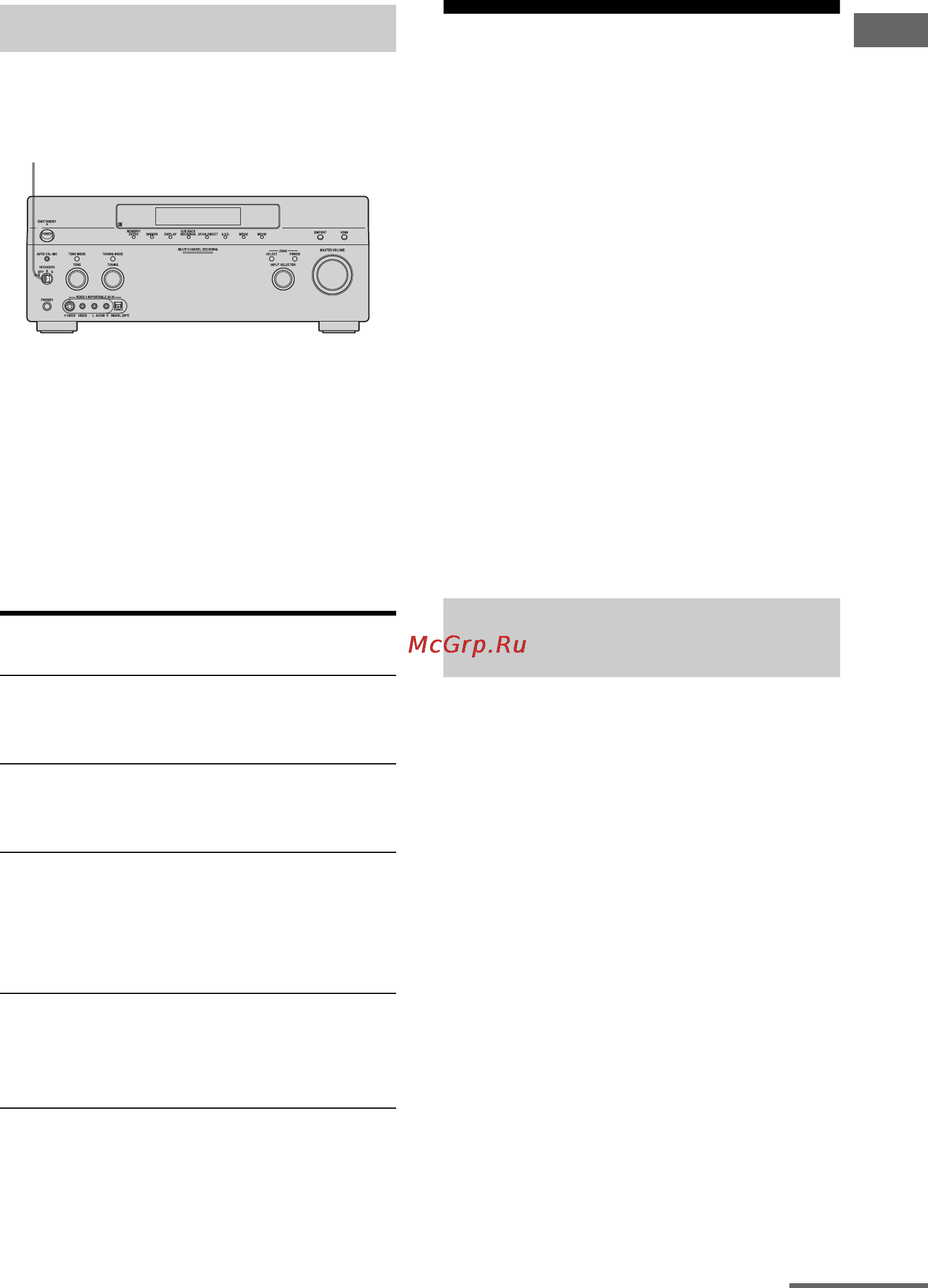Sony STR-DA5300ES [53/166] Автоматическая калибровка настроек соответствующей колонки auto calibration