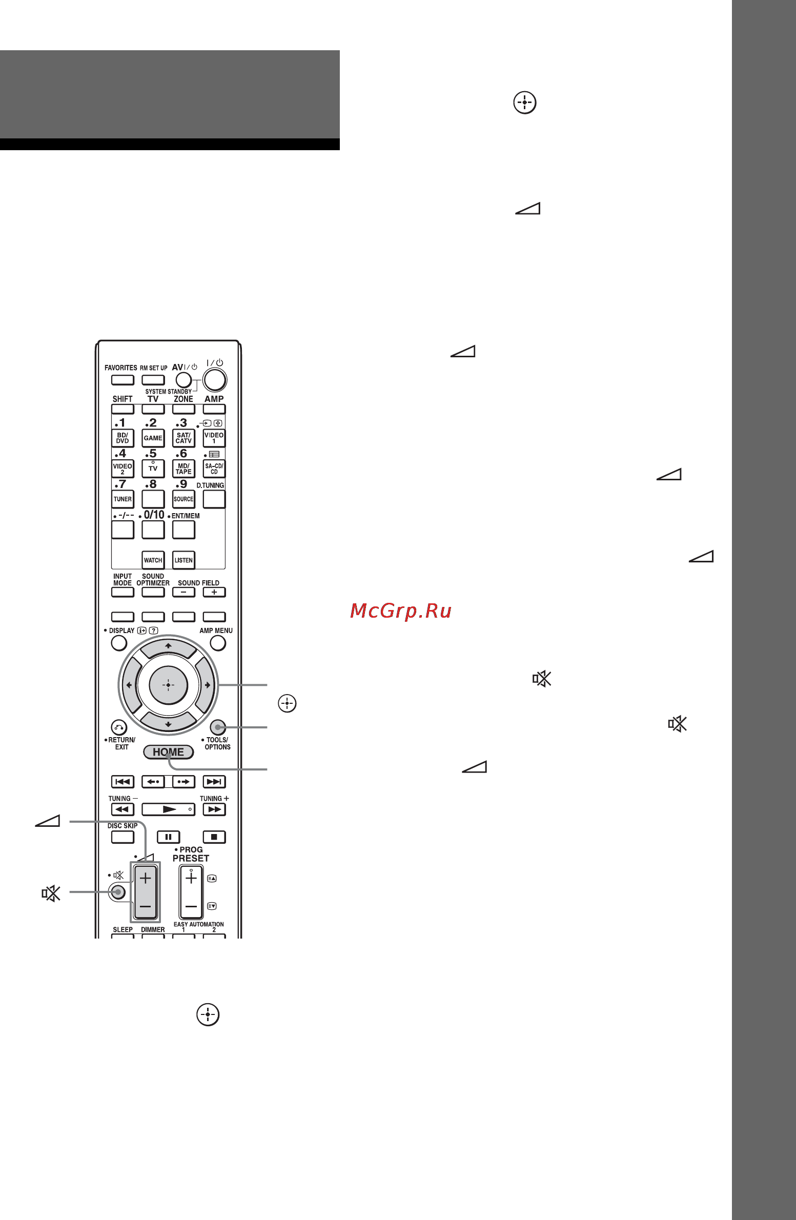 Sony STR-DA3700ES [51/150] Воспроизведение изображений звука с подключенного оборудования