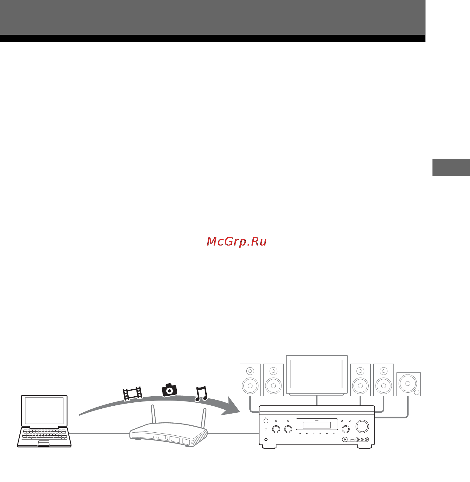 Sony STR-DA3700ES [59/150] Воспроизведение файлов по домашней сети dlna