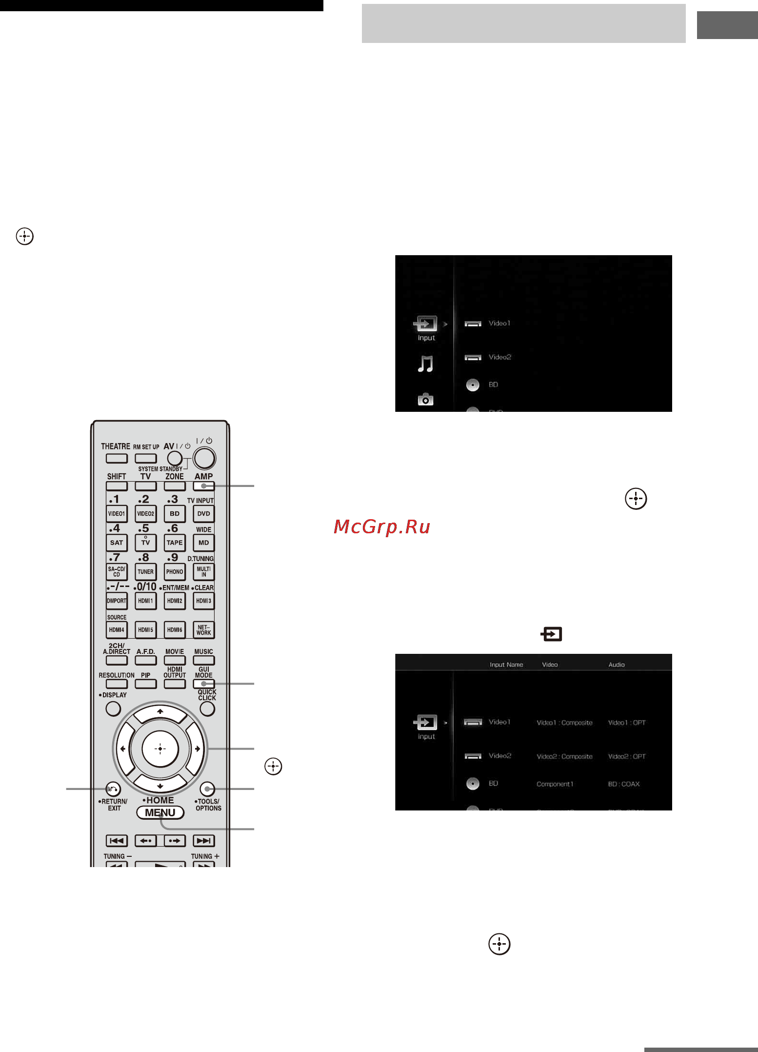 Sony STR-DA6400ES [61/186] Руководство по использованию экранного дисплея