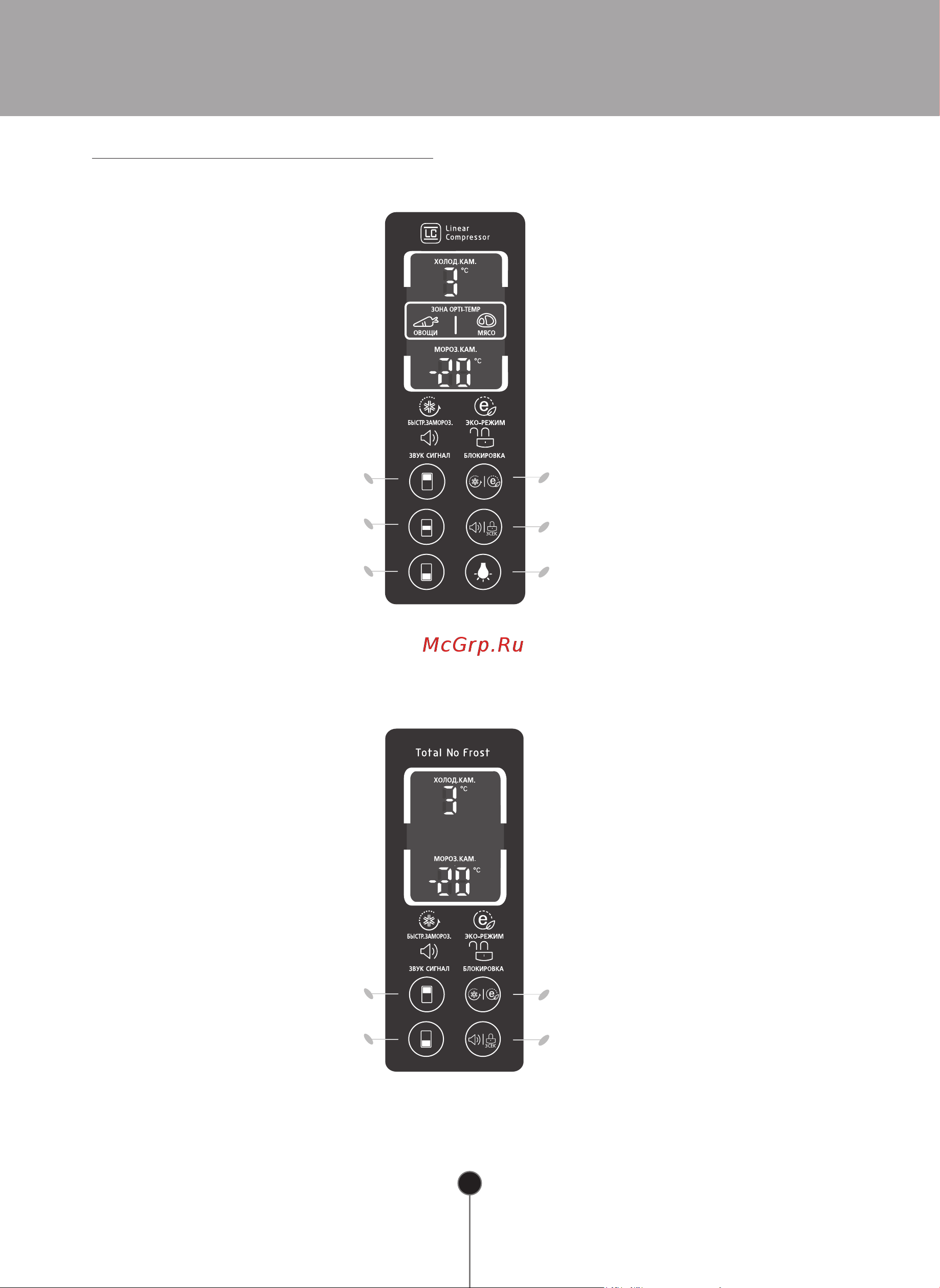 LG GA-B429YEQA [16/32] Панель управления