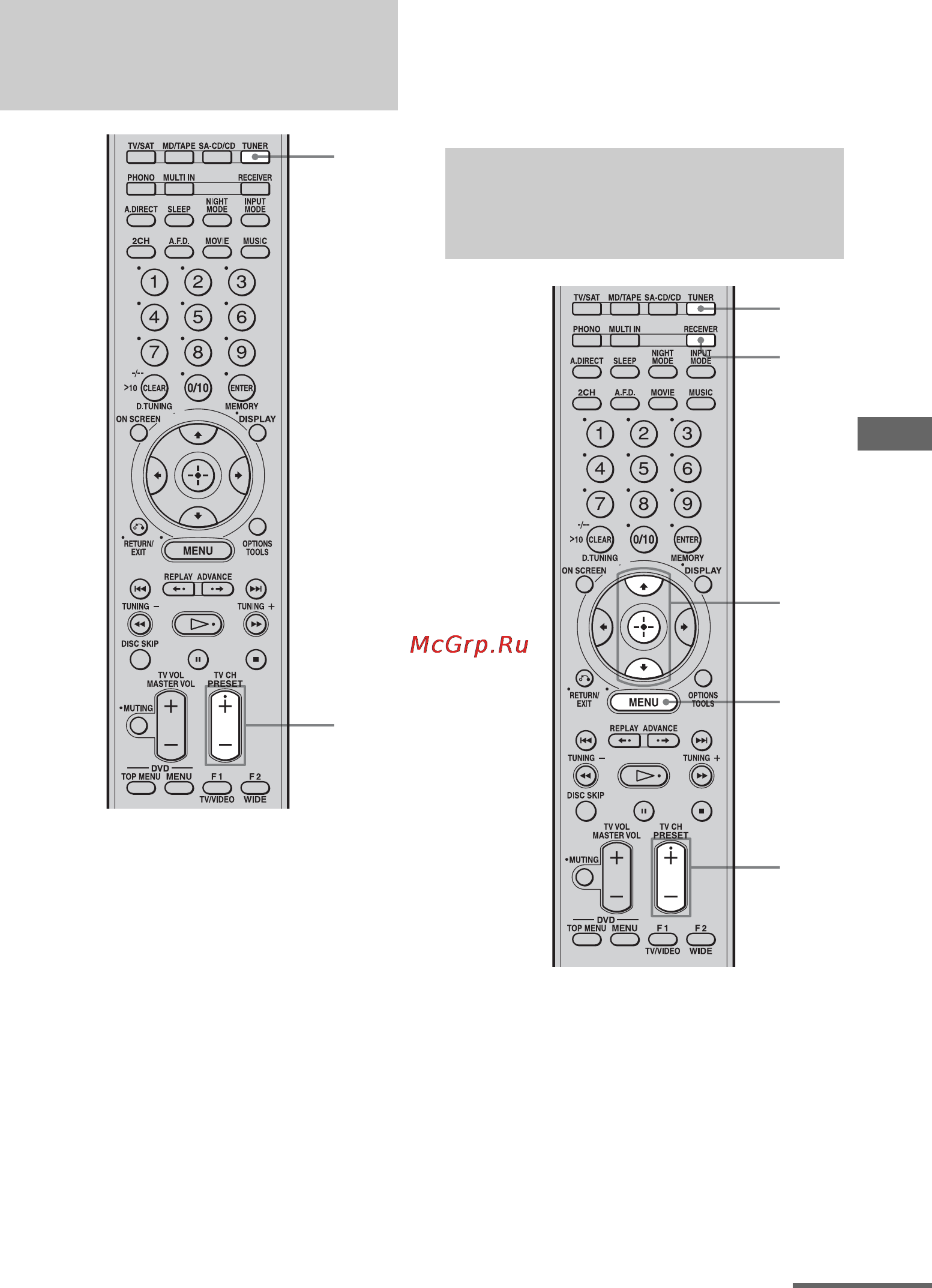 Sony STR-DA1200ES [95/131] Настройка на предварительно установленные станции