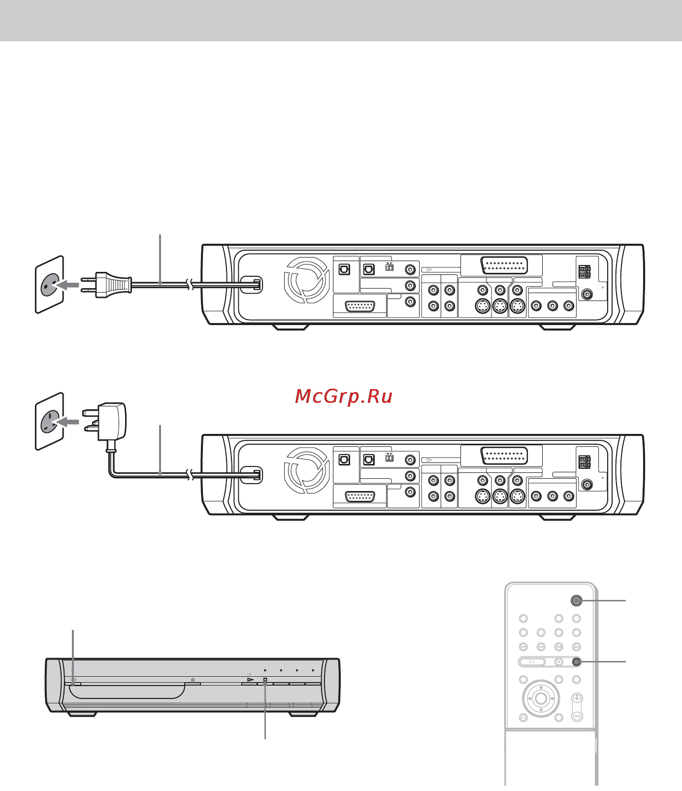 Sony DAV-X1 [30/119] Пункт 5 подключение кабеля электропитания