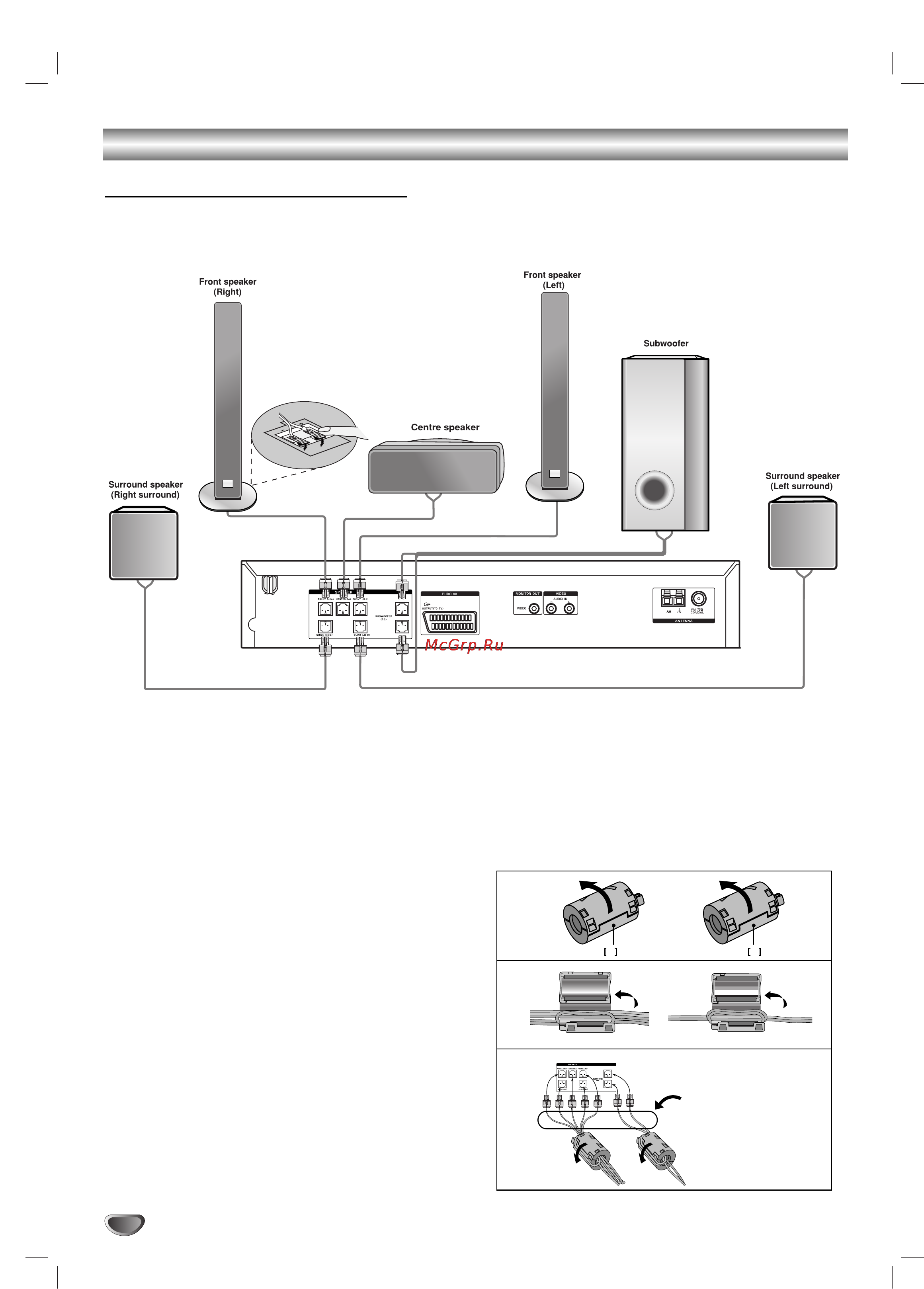 Sony DAV-SB200 [14/78] Connections continued