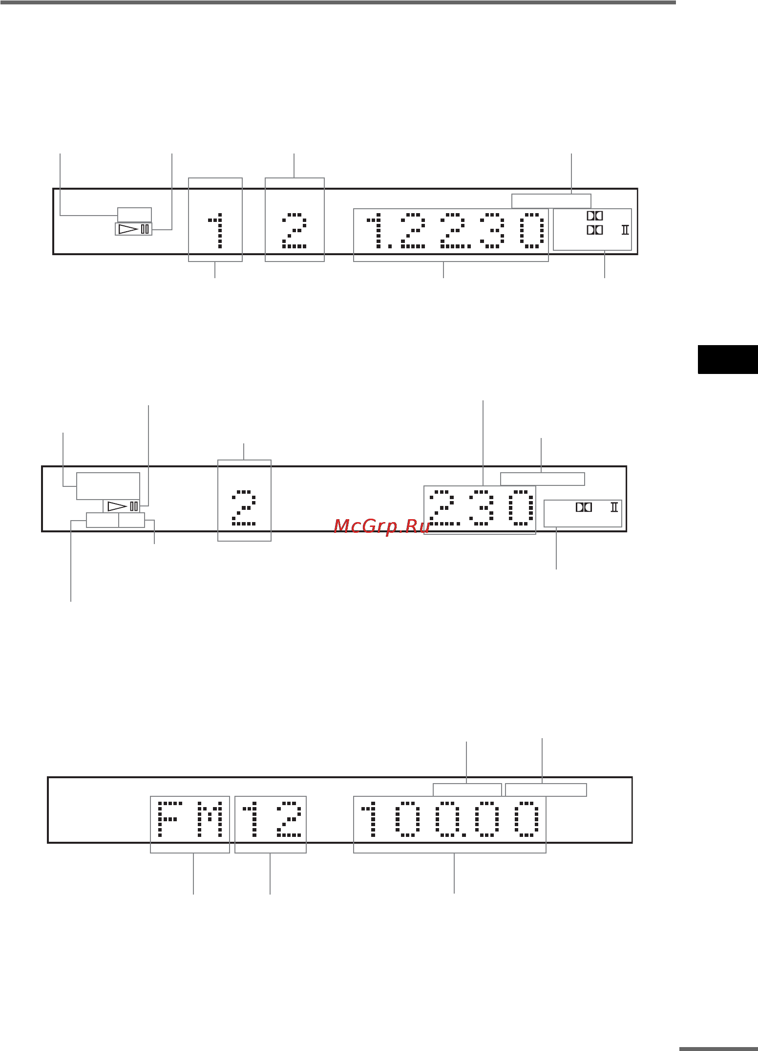 Sony DAV-SR3 [105/116] Äèñïëåé ïå²åäíåé ïàíåëè