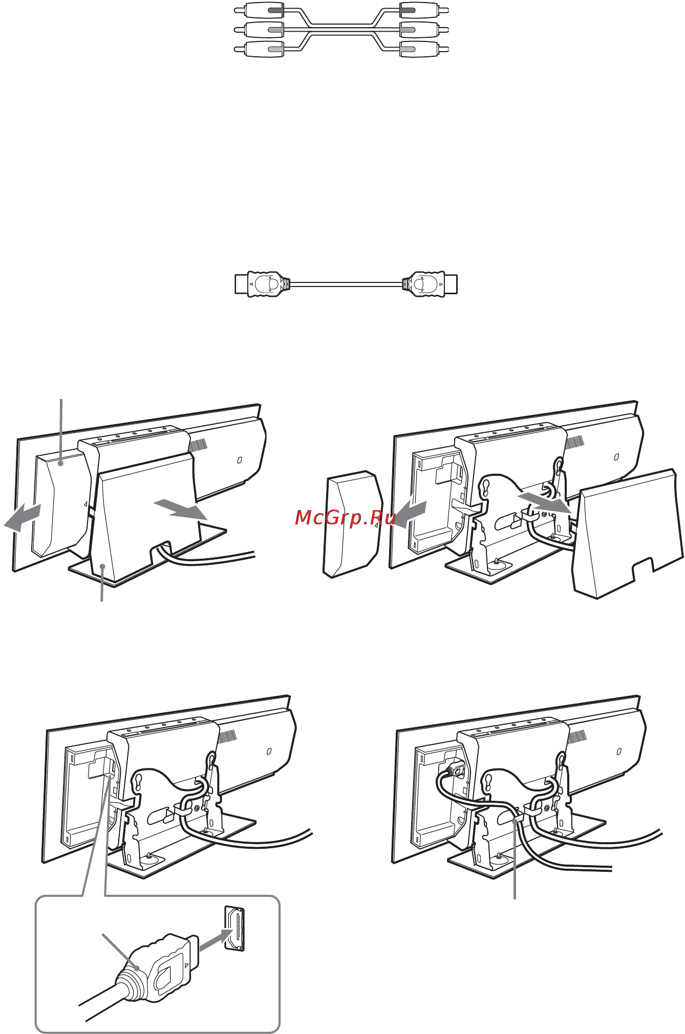 Sony DAV-LF1H [38/147] Подключение к телевизору с гнездом входа hdmi мультимедийный интерфейс высокой четкости dvi цифровой визуальный интерфейс