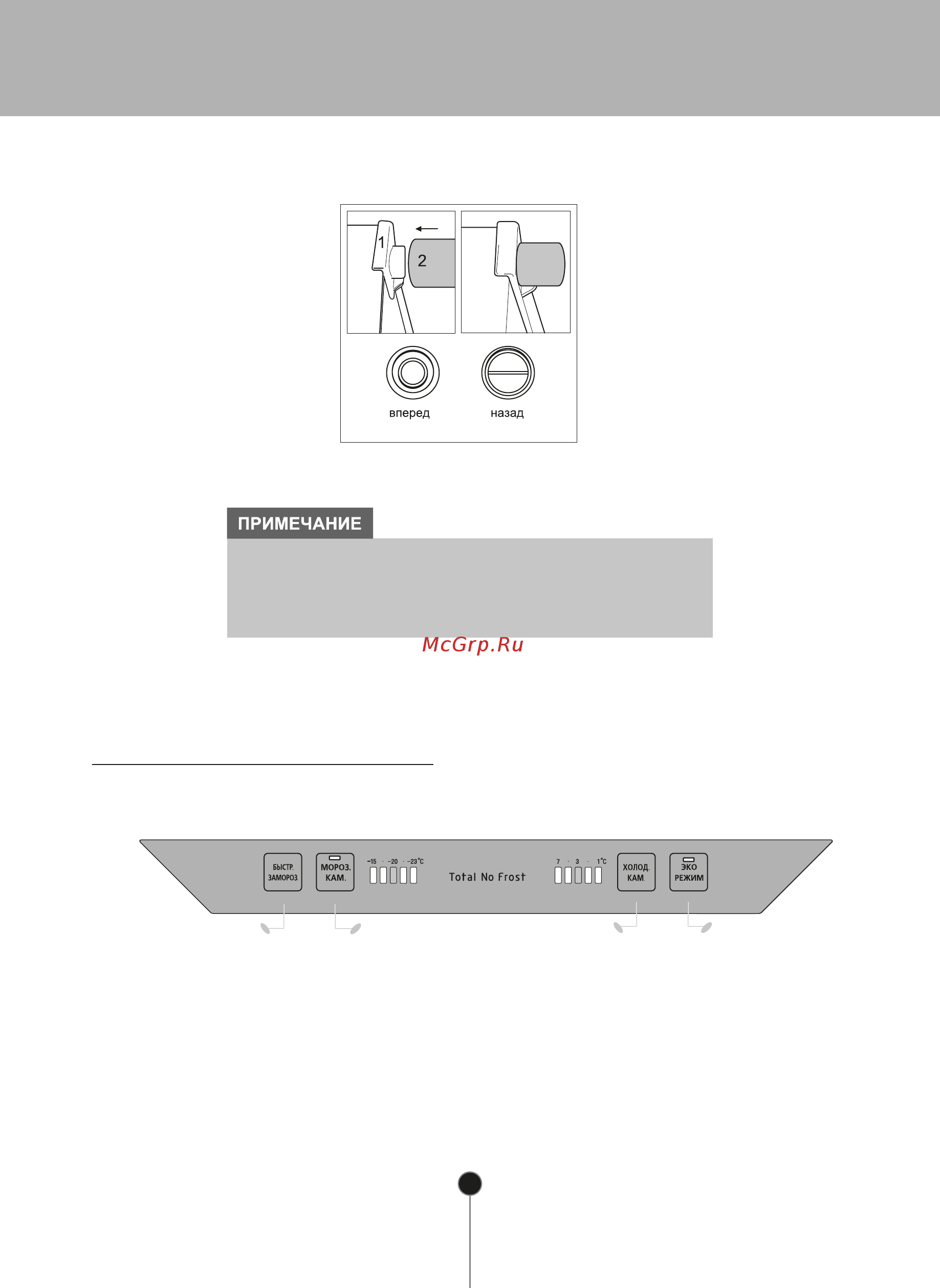 LG GA-B439ZLQZ [14/32] Панель управления