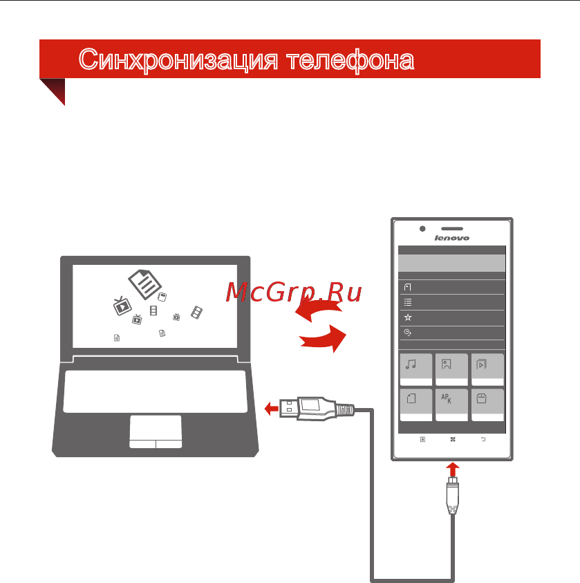 Lenovo K900 Steel Gray 16Gb [7/35] Синхронизация телефона