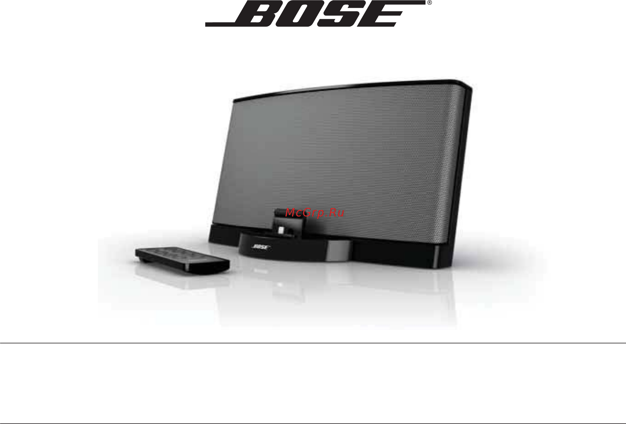 Bose SoundDock III Black Инструкция по эксплуатации онлайн