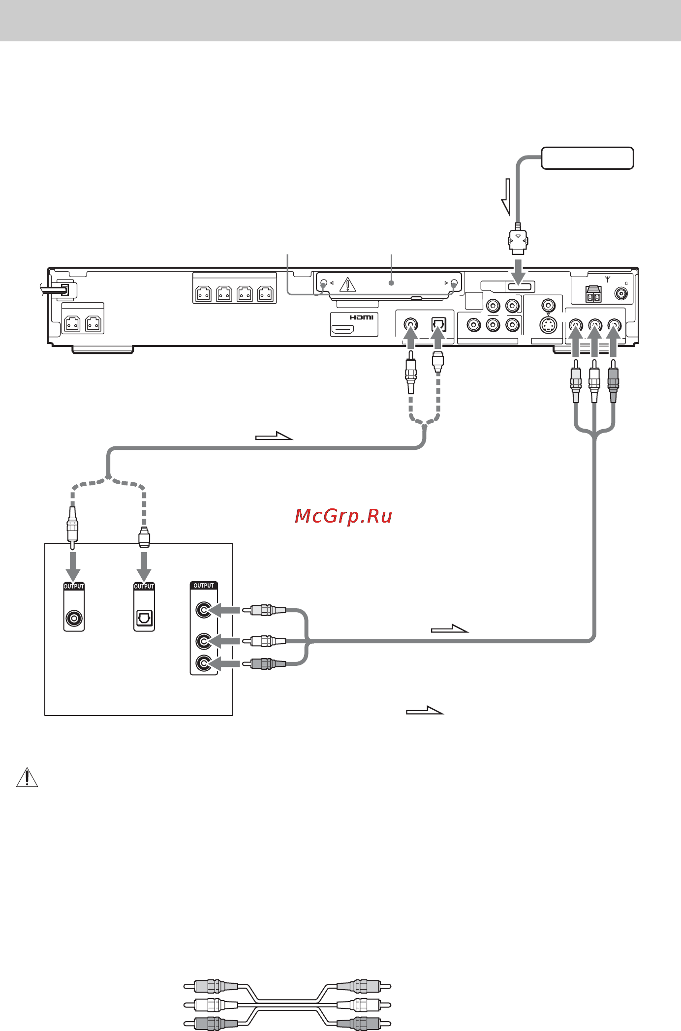 Sony DAV-DZ1000 [26/124] Подключение других компонентов