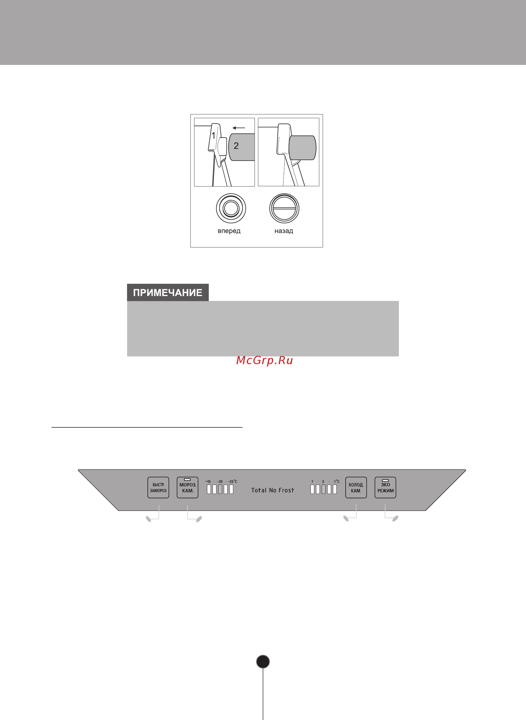 LG GA-B489ZVTP [14/32] Панель управления