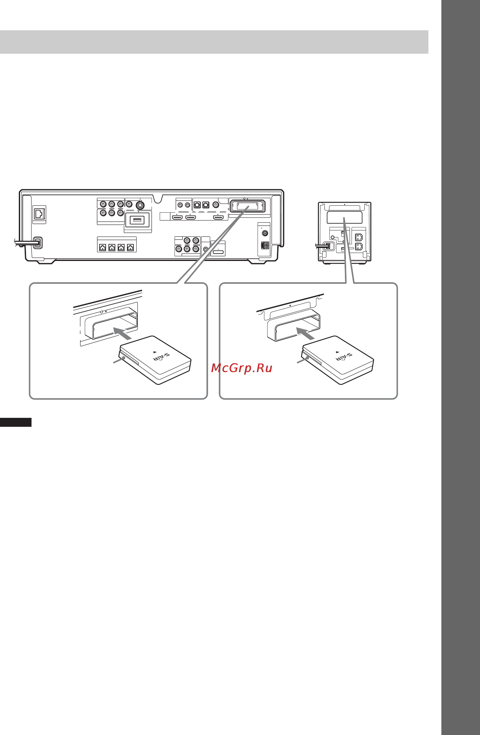 Sony BDV-IT1000 [235/339] Вставлення бездротового приймача передавача