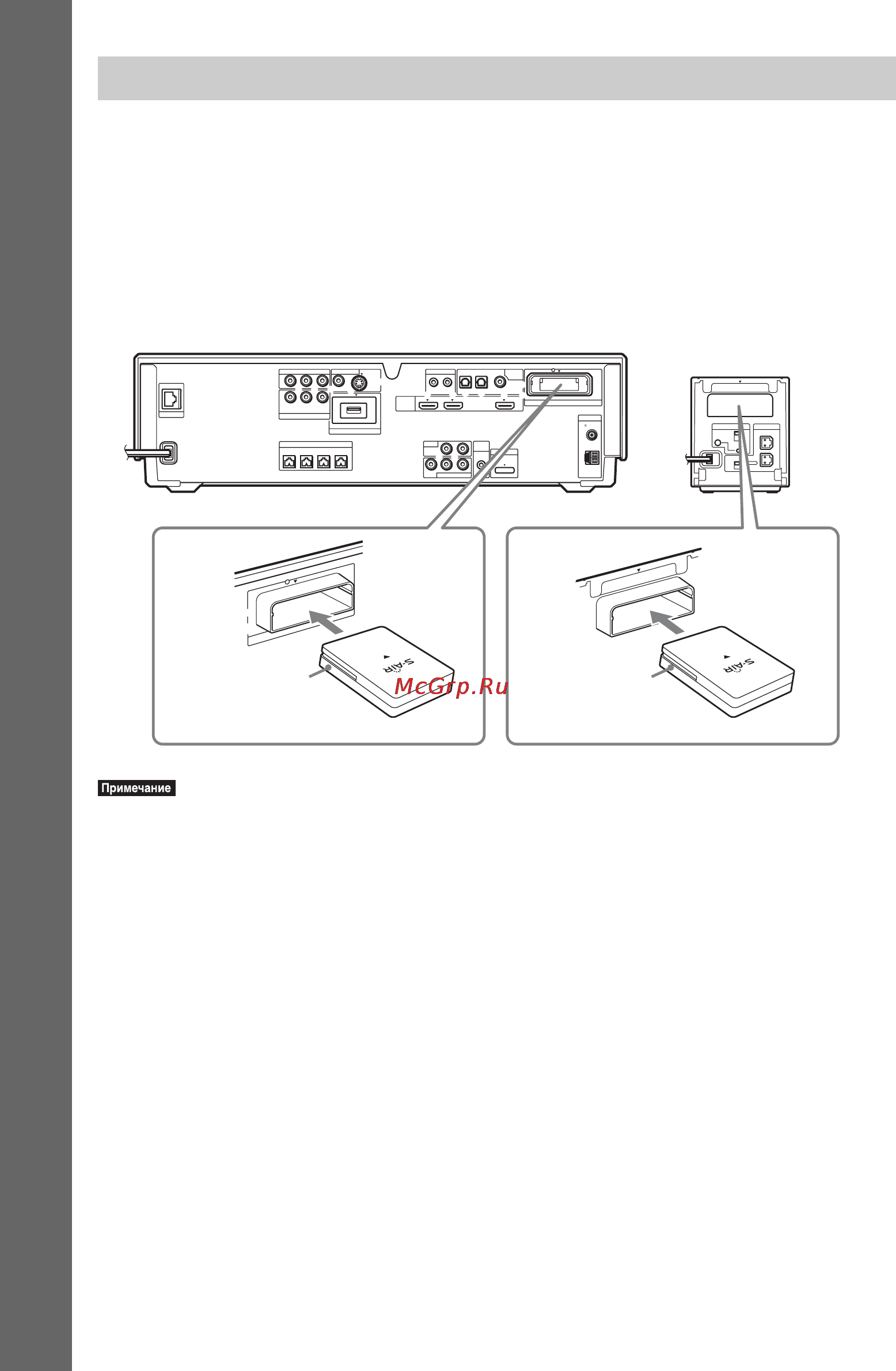 Sony BDV-IT1000 [66/339] Подключение беспроводного трансивера