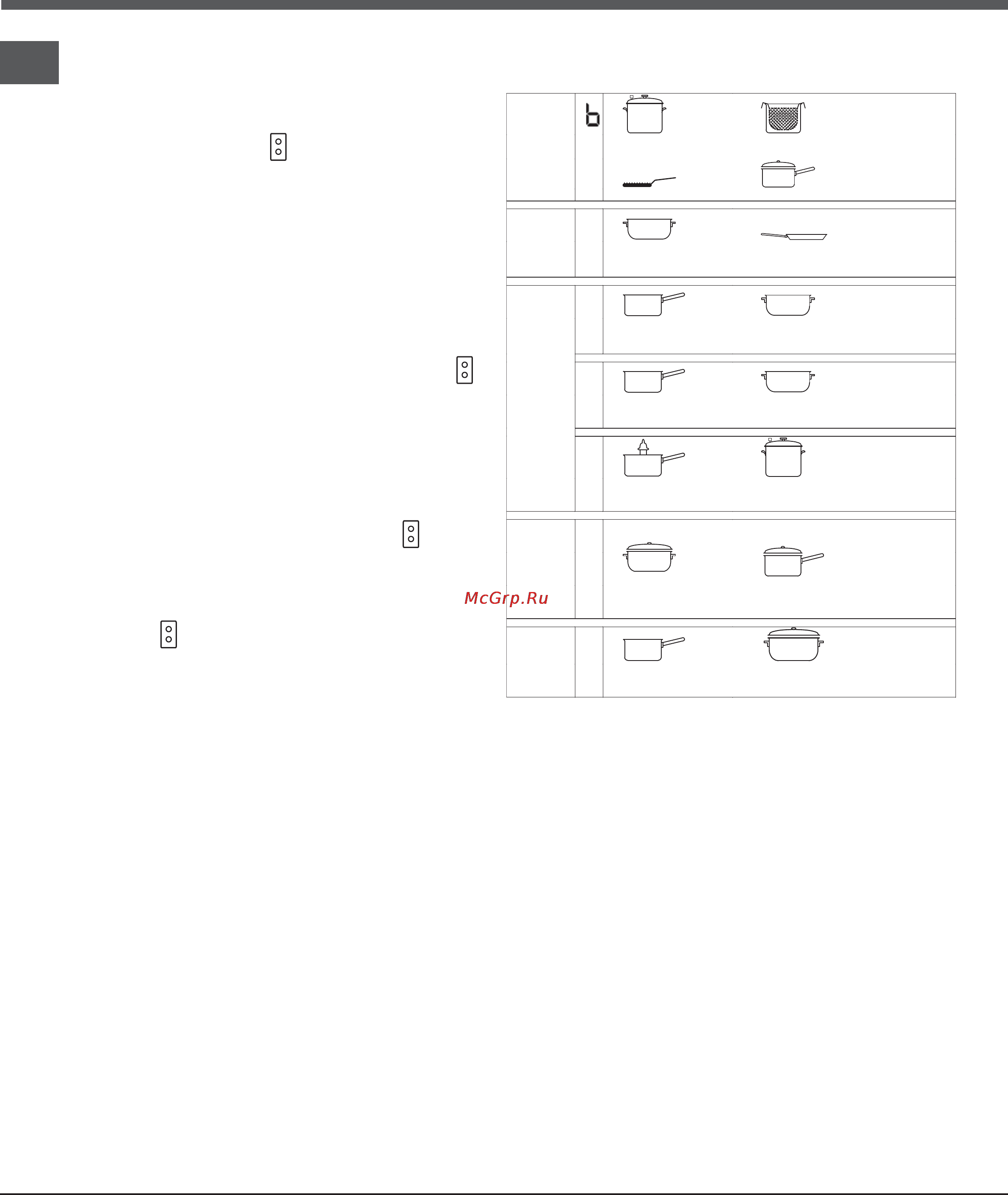 Hotpoint-Ariston IO 632 CCRFH [8/20] Practical cooking advice
