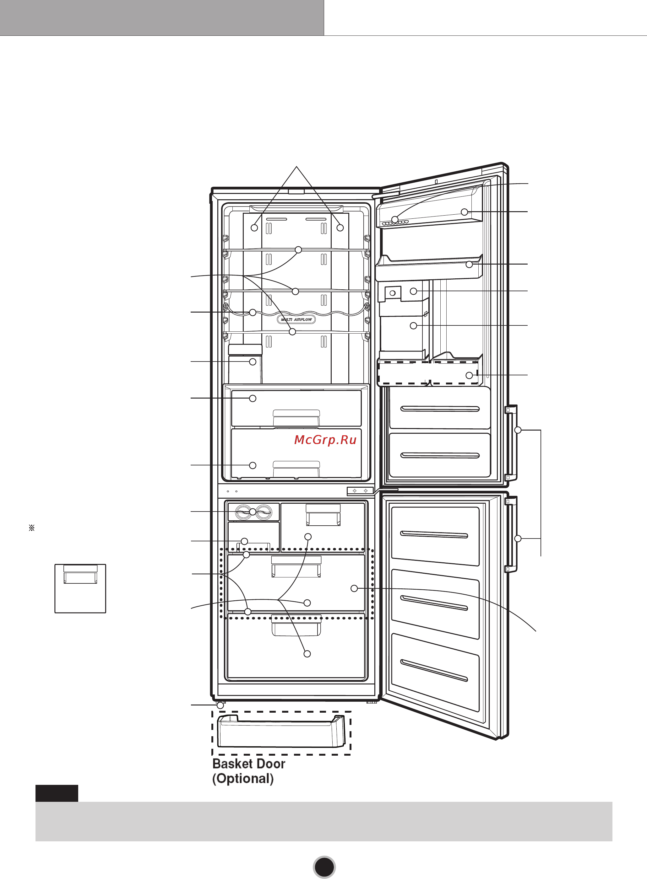 LG GB7143SERW [10/34] Identification of parts