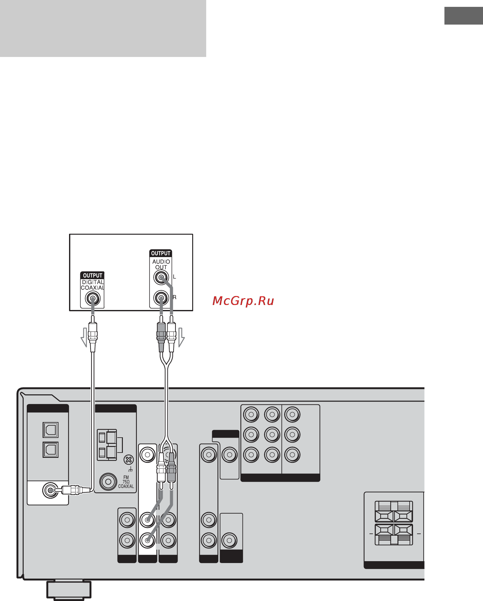 Sony HTP-36DW [23/76] Подсоединение dvd проигрывателя dvd рекордера