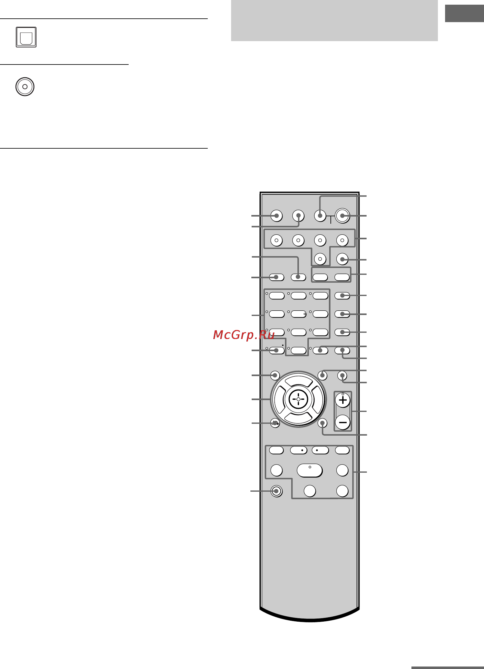 Sony HT-SS1000P [9/64] Выключатель вкл ожидание