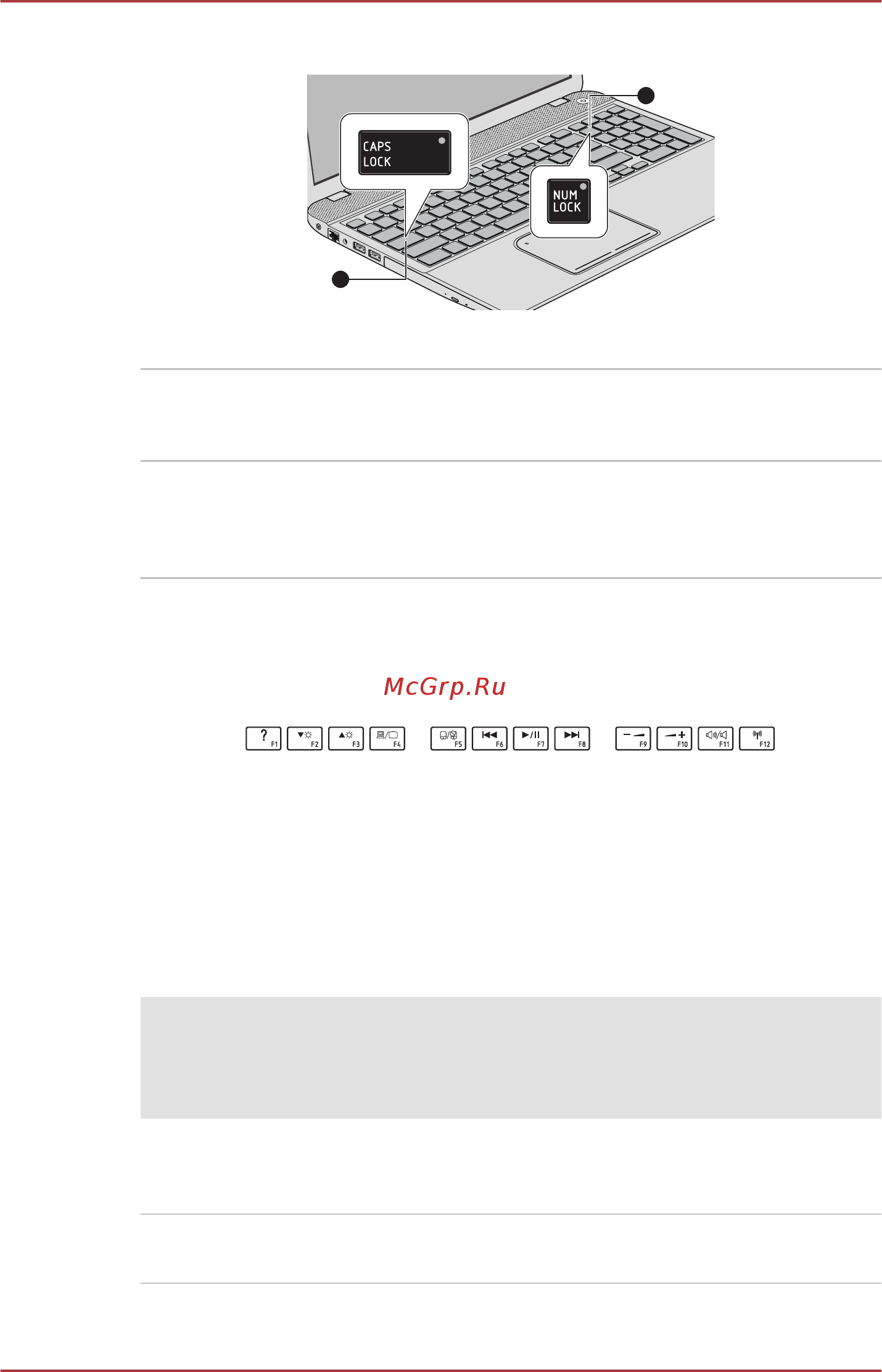 Toshiba SATELLITE S50t-A-K3M [61/189] Функциональные клавиши