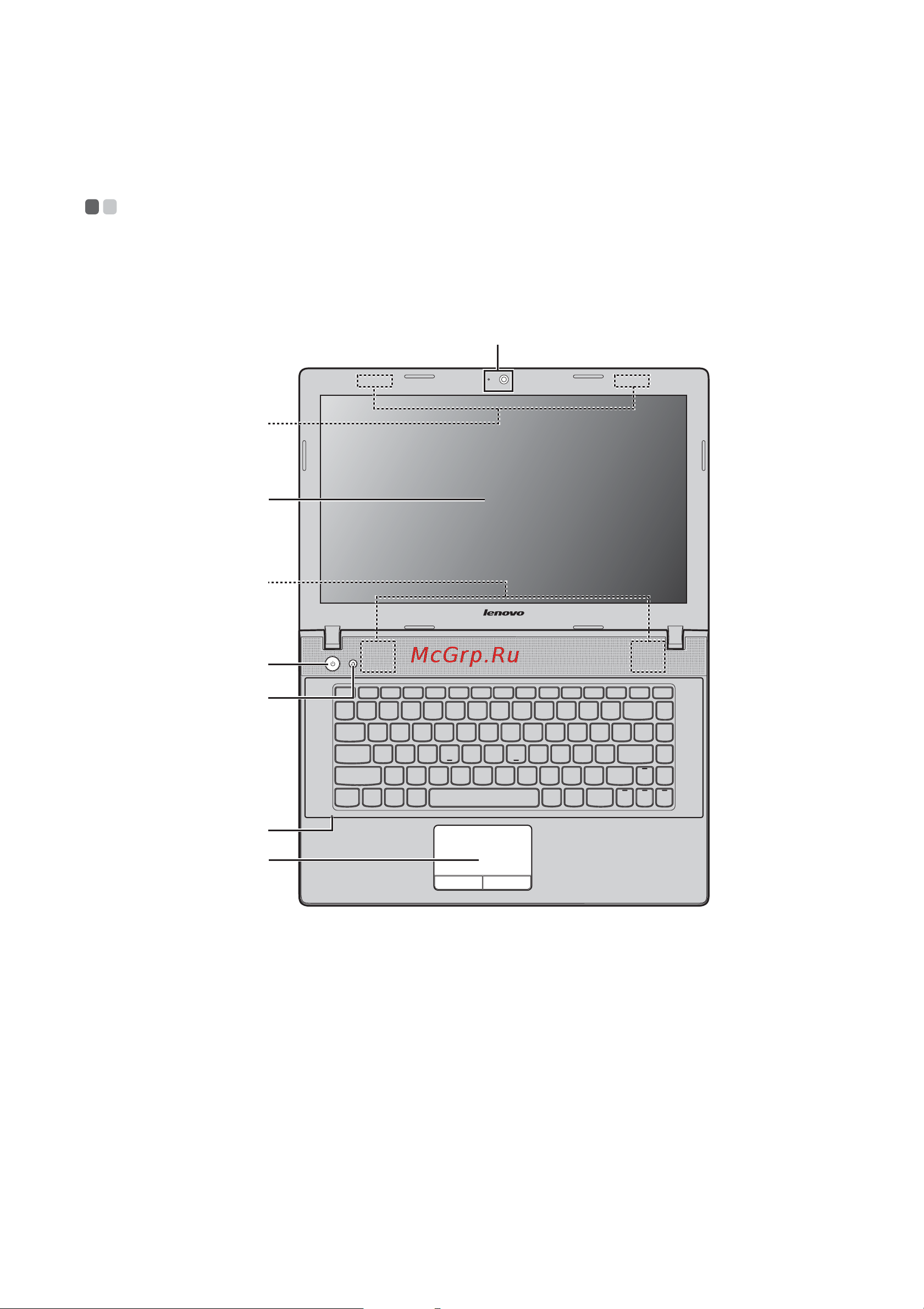 Lenovo IdeaPad G505 /59376402/ [5/46] Глава 1 общий обзор компьютера