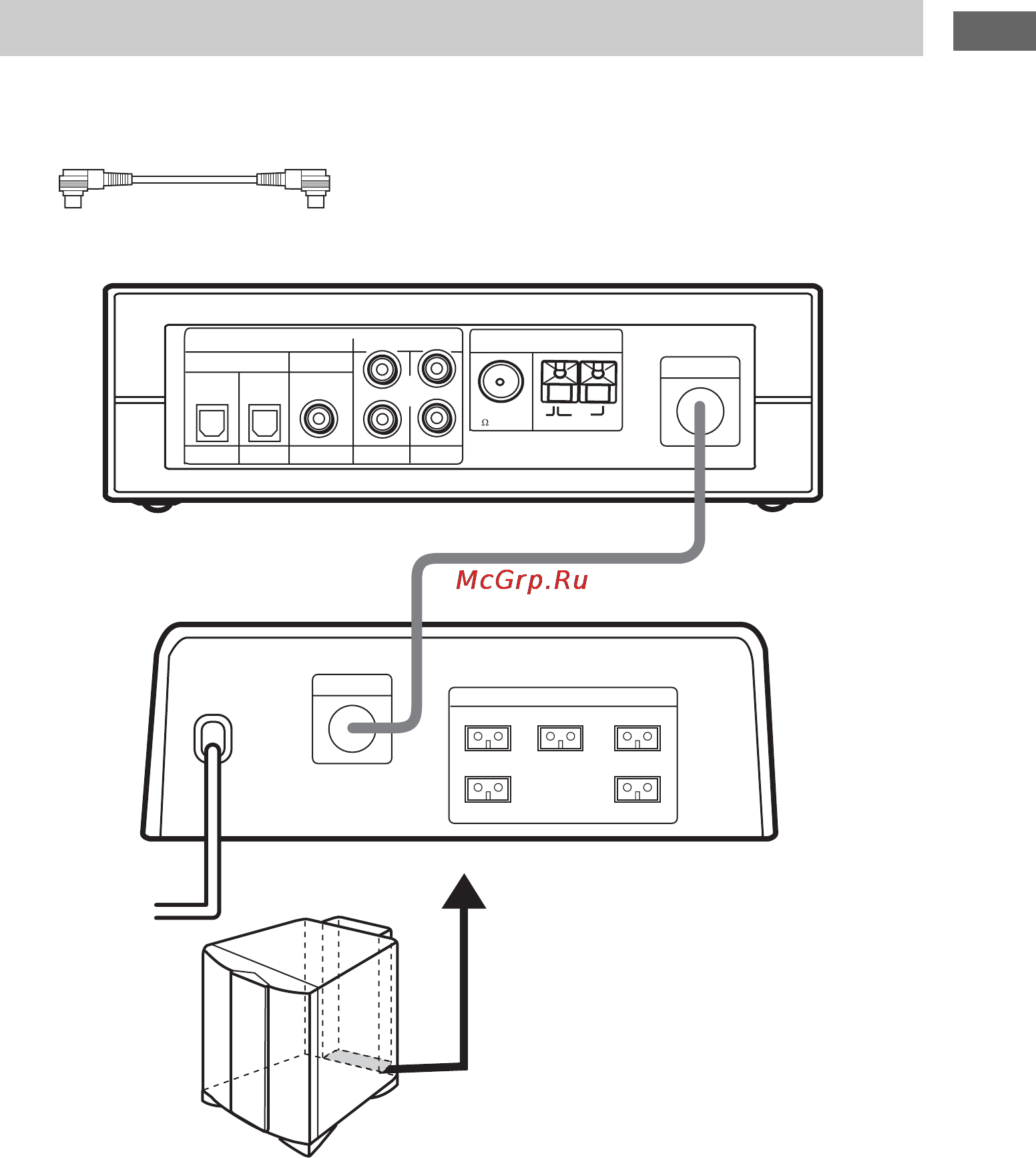 Sony HT-K250 [5/40] Ïîäêë åíèå öåíò²àëüíîé ñèñòåìû è ñàáâóôå²à