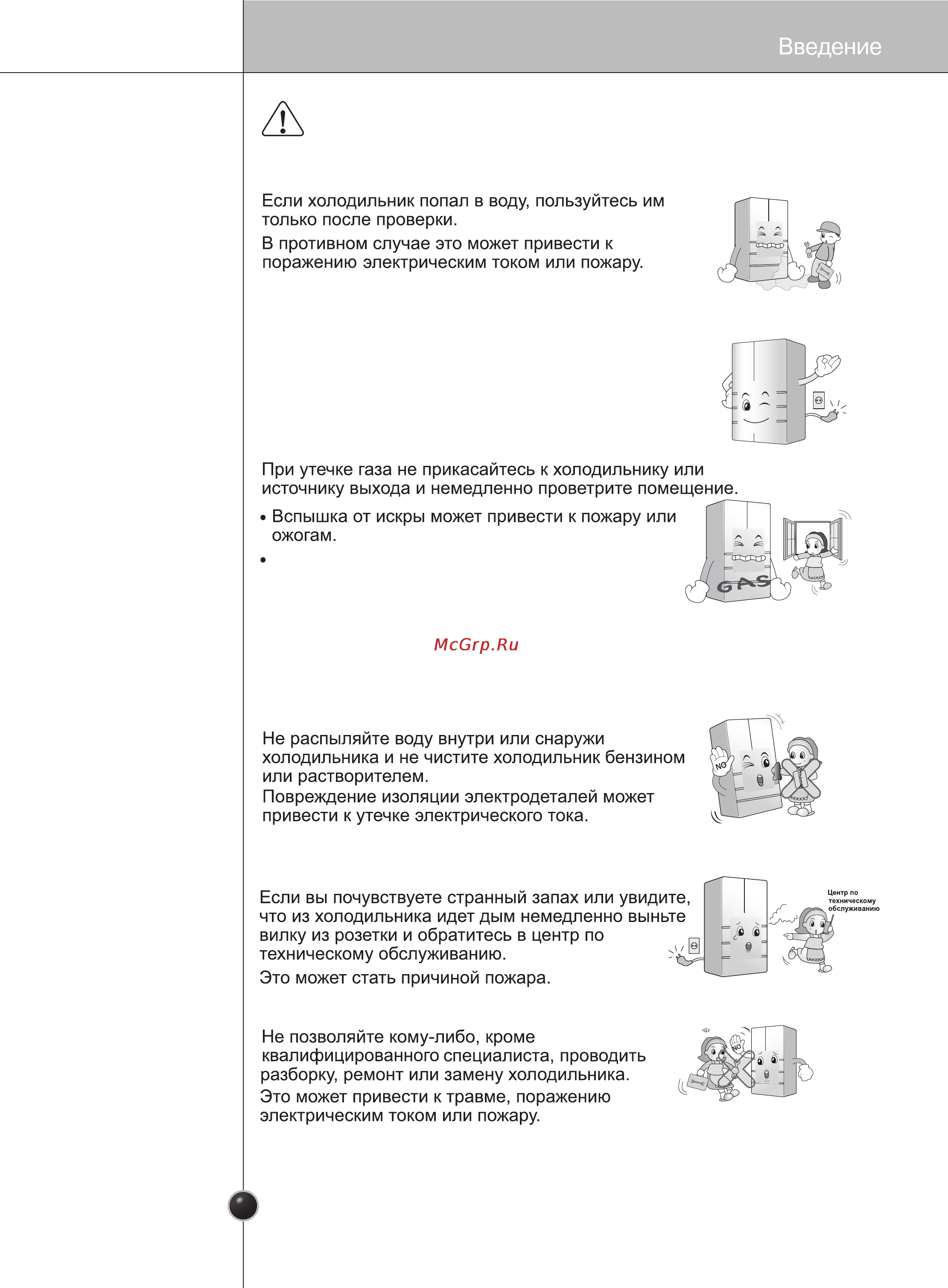 LG GC-B40BSGMD [8/35] Важная информация по безопасности