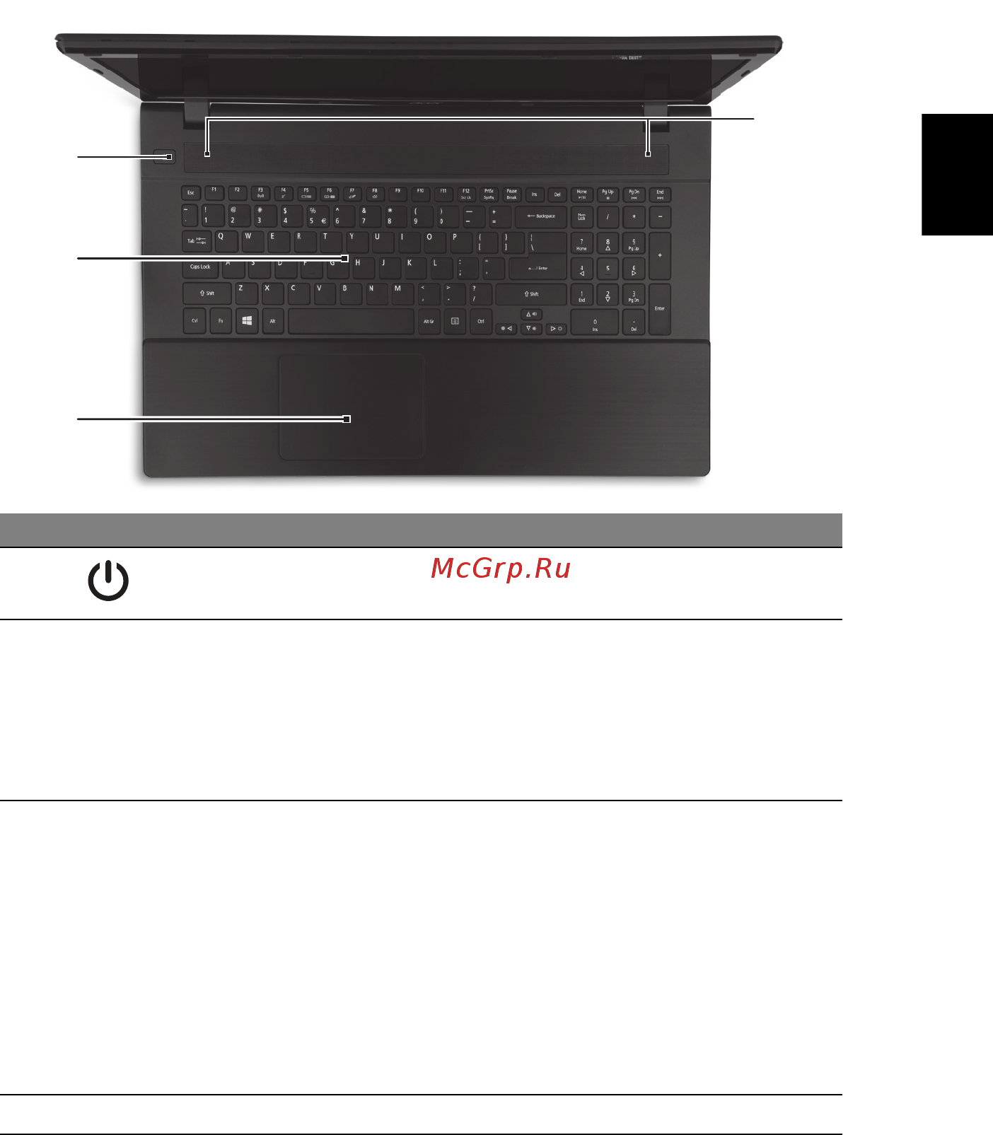 Acer Aspire V3-772G-747a161.26TMakk [5/11] Вид клавиатуры