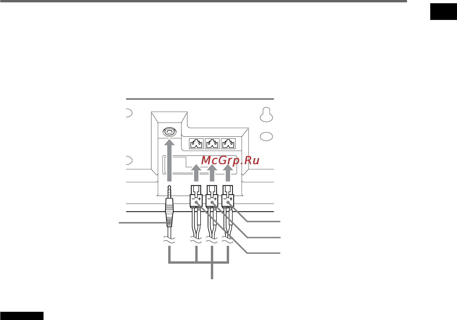 Sony HT-CT500 [11/244] Подключение кабеля динамика к динамику