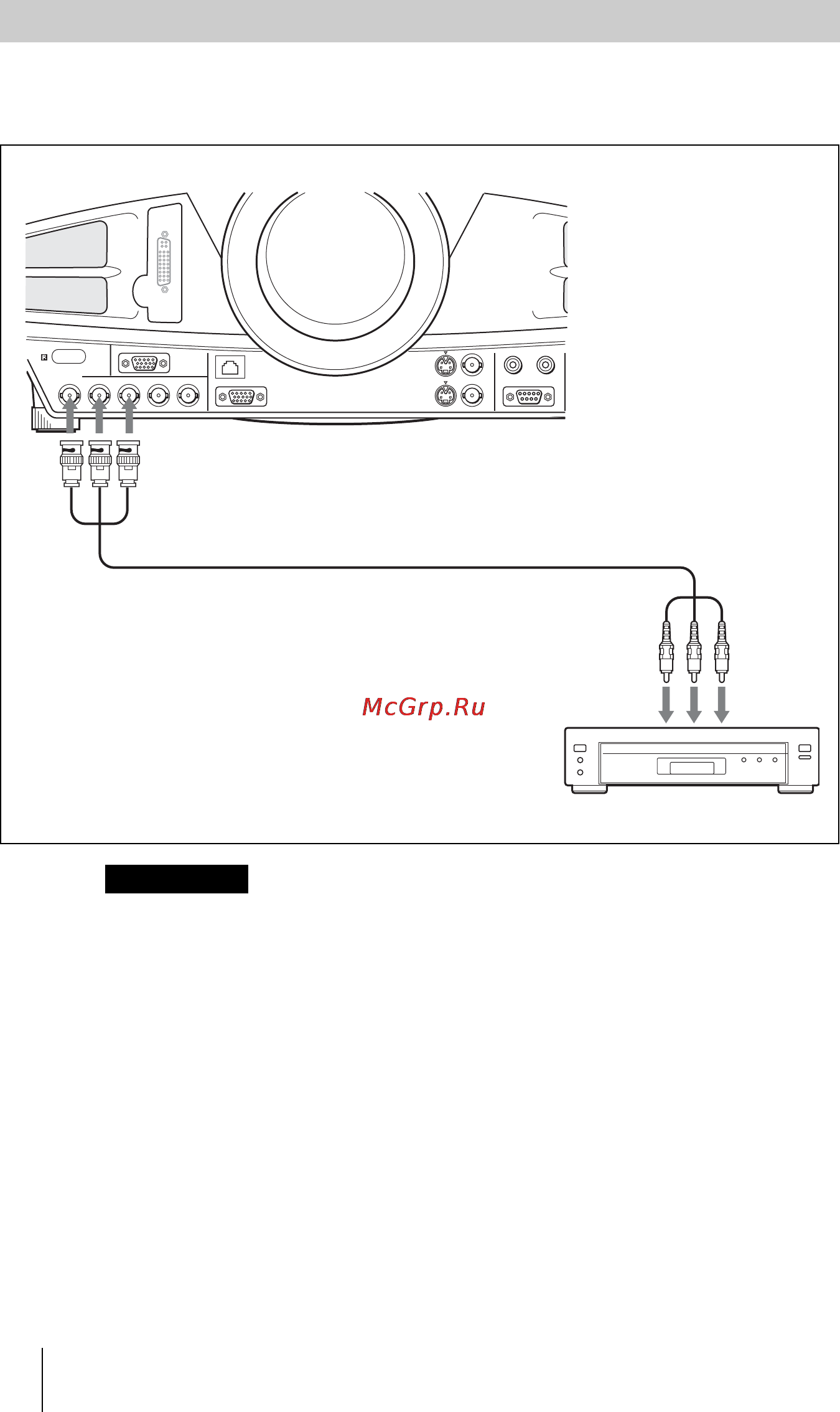 Sony VPL-FX52L [20/63] Для подсоединения к видео зск компонентному оборудованию