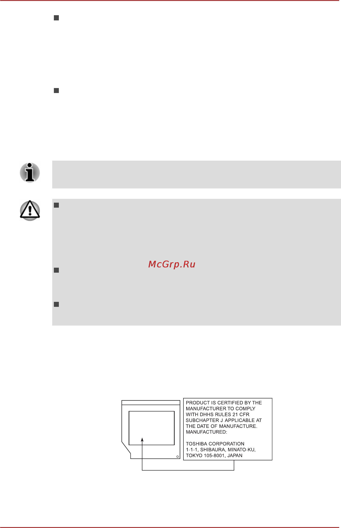 Toshiba SATELLITE C50D-A-L3S [17/164] Местонахождение обязательной этикетки