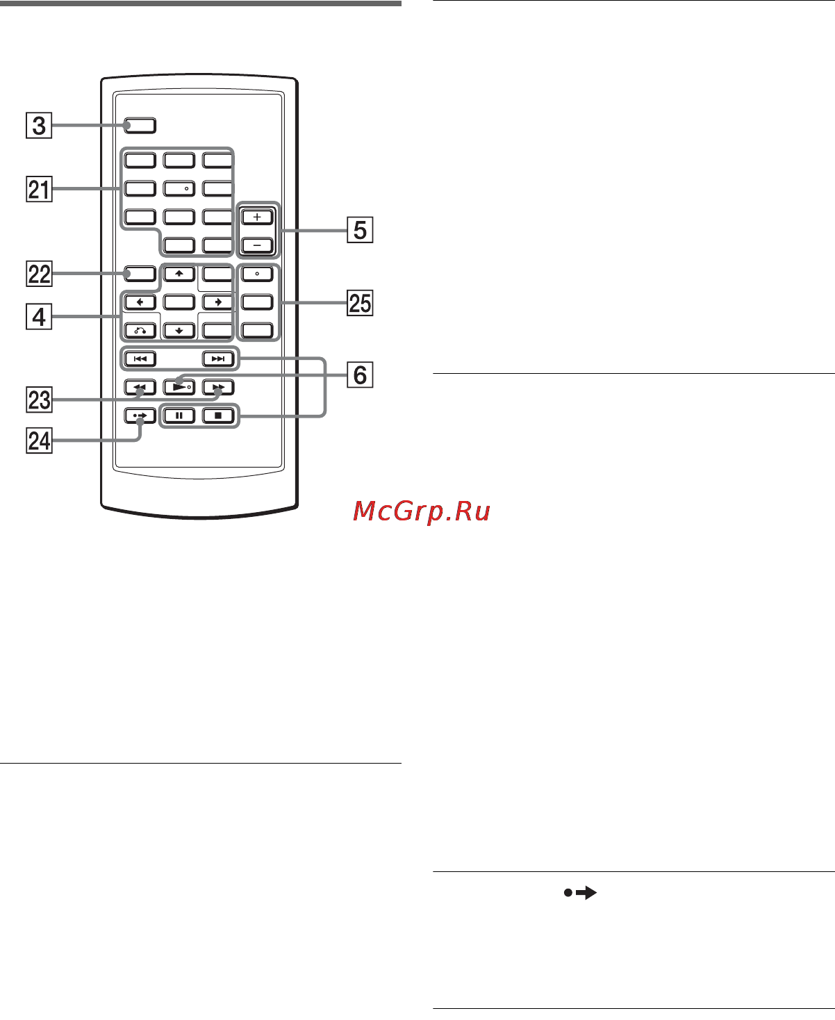 Sony DVP-FX730 [7/64] Пульт ду