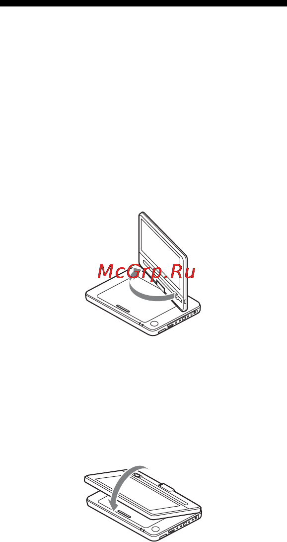 Sony DVP-FX930 [41/68] Повертання і складання рк панелі