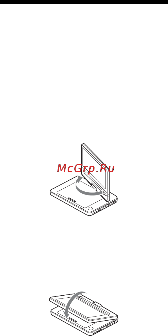 Sony DVP-FX930 [9/68] Поворот и складывание жк панели