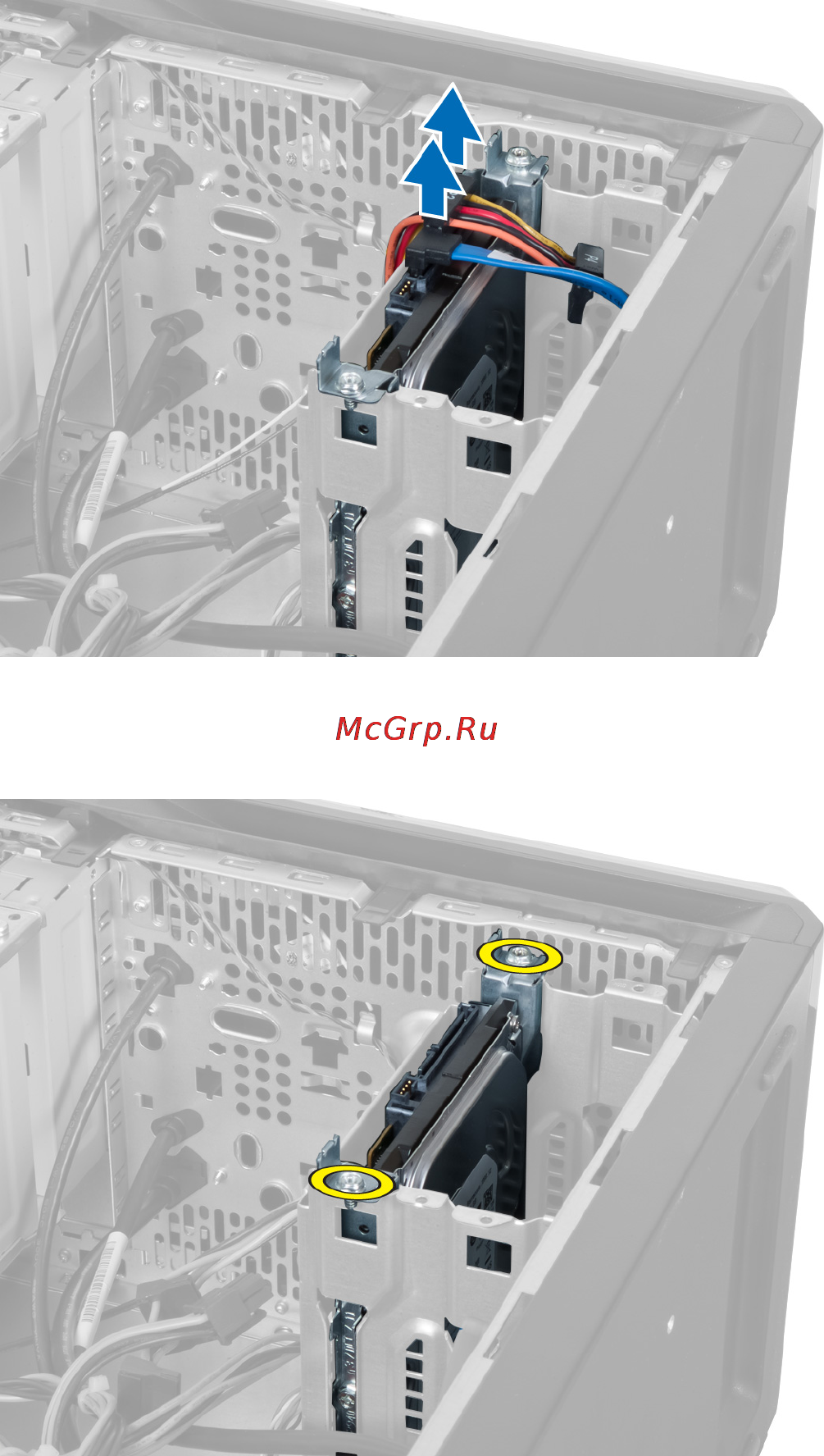 Dell Vostro 470 /470-9889/ [17/69] Извлечение жесткого диска