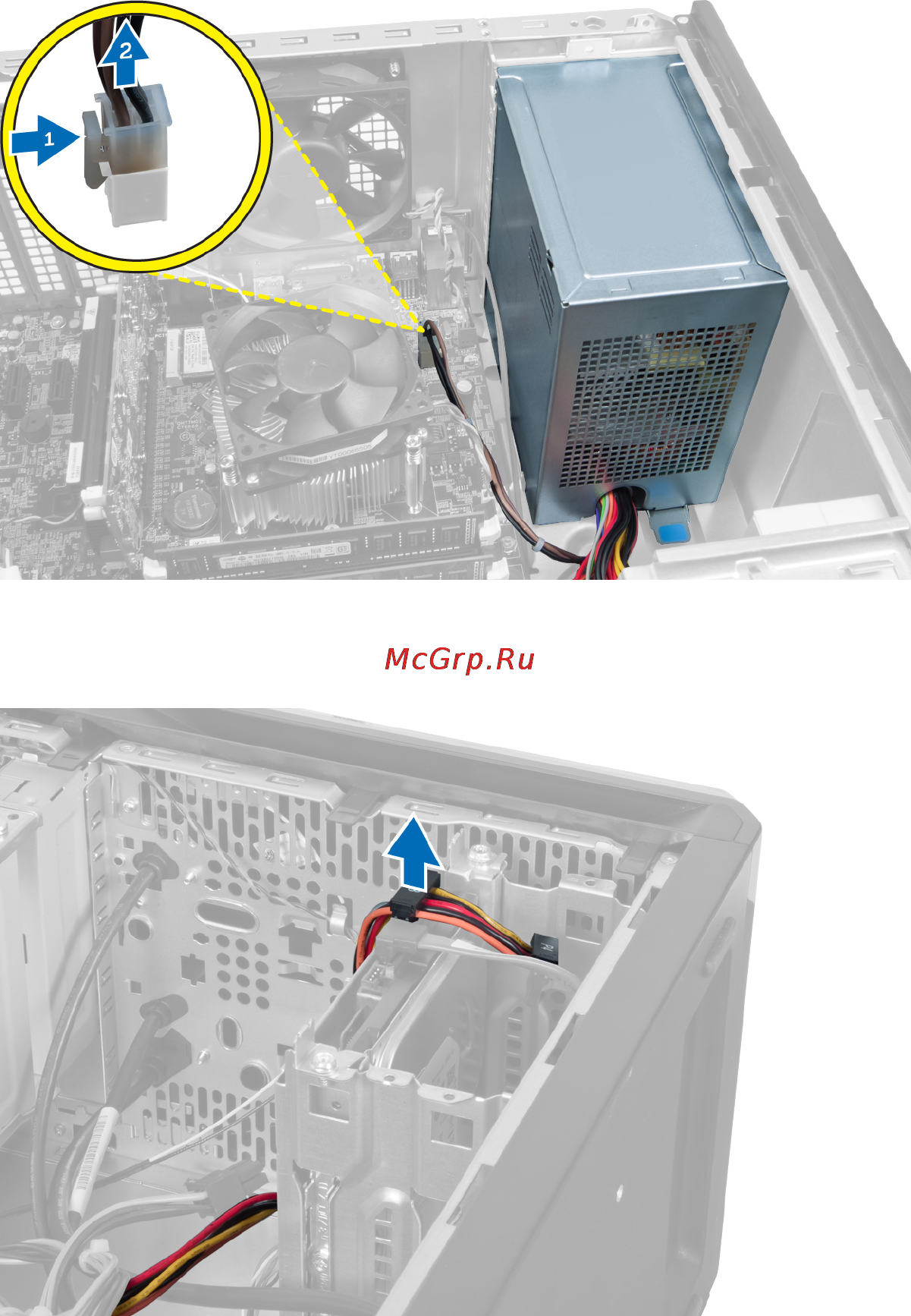 Dell Vostro 470 /470-9889/ [33/69] Извлечение блока питания