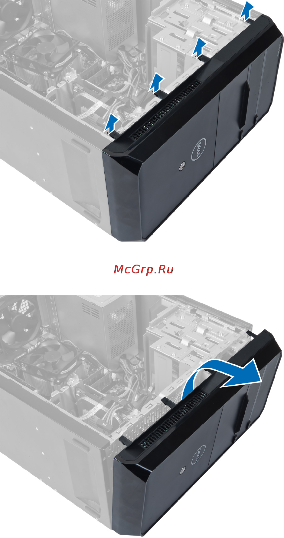 Dell Vostro 470 /470-9889/ [41/69] Снятие лицевой панели