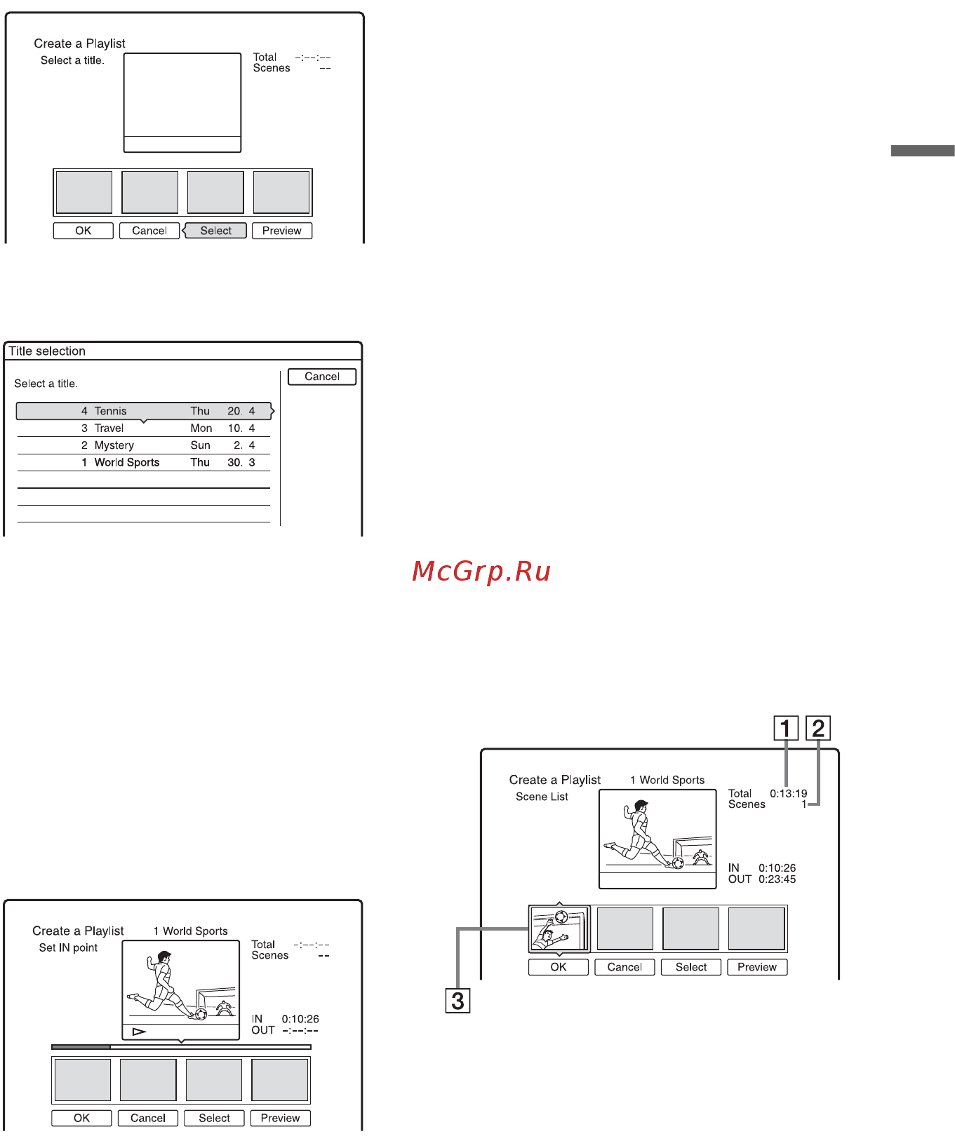 Sony RDR-HX1020 [89/164] Выберите заголовок который вы хотите включить в заголовок списка воспроизведения и нажмите кнопку enter