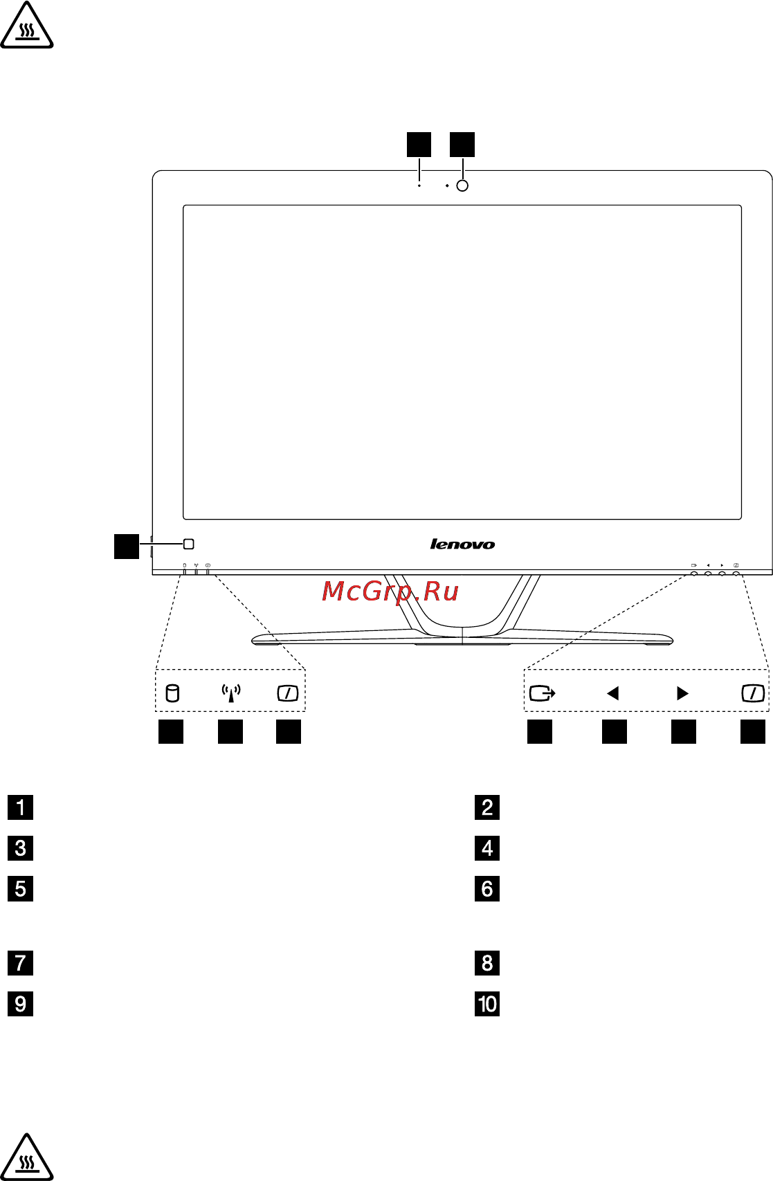 Lenovo IdeaCentre C540 (57317593) [7/63] Вид компьютера спереди
