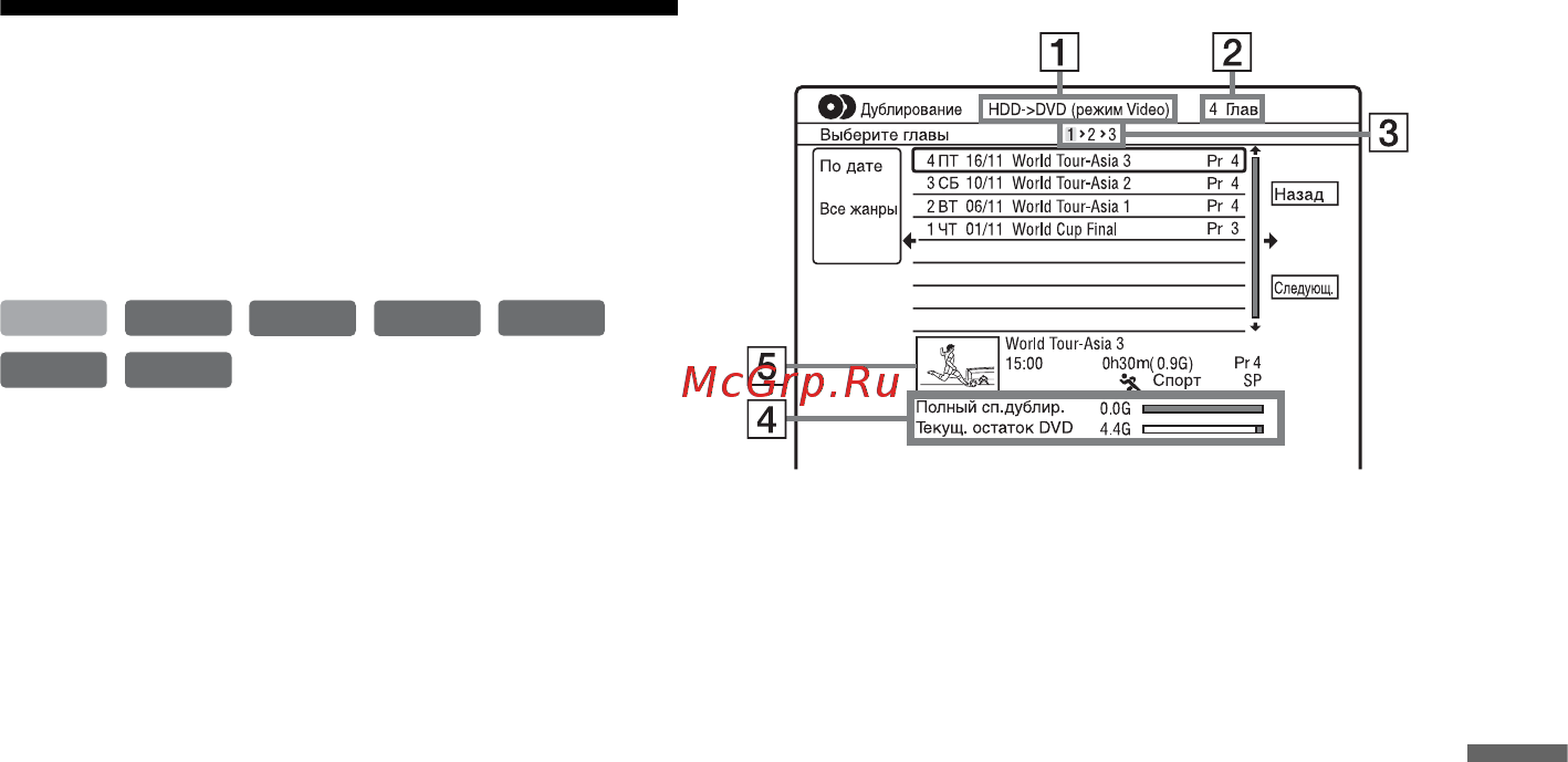 Sony RDR-HX750 [89/176] Выберите заголовок и нажмите кнопку enter