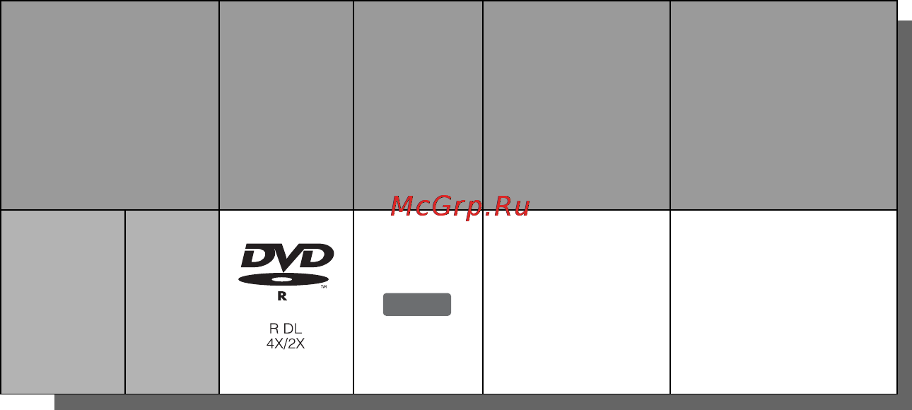 Sony RDR-GX350 [10/136] Версии используемых дисков по состоянию на апрель 2007 г