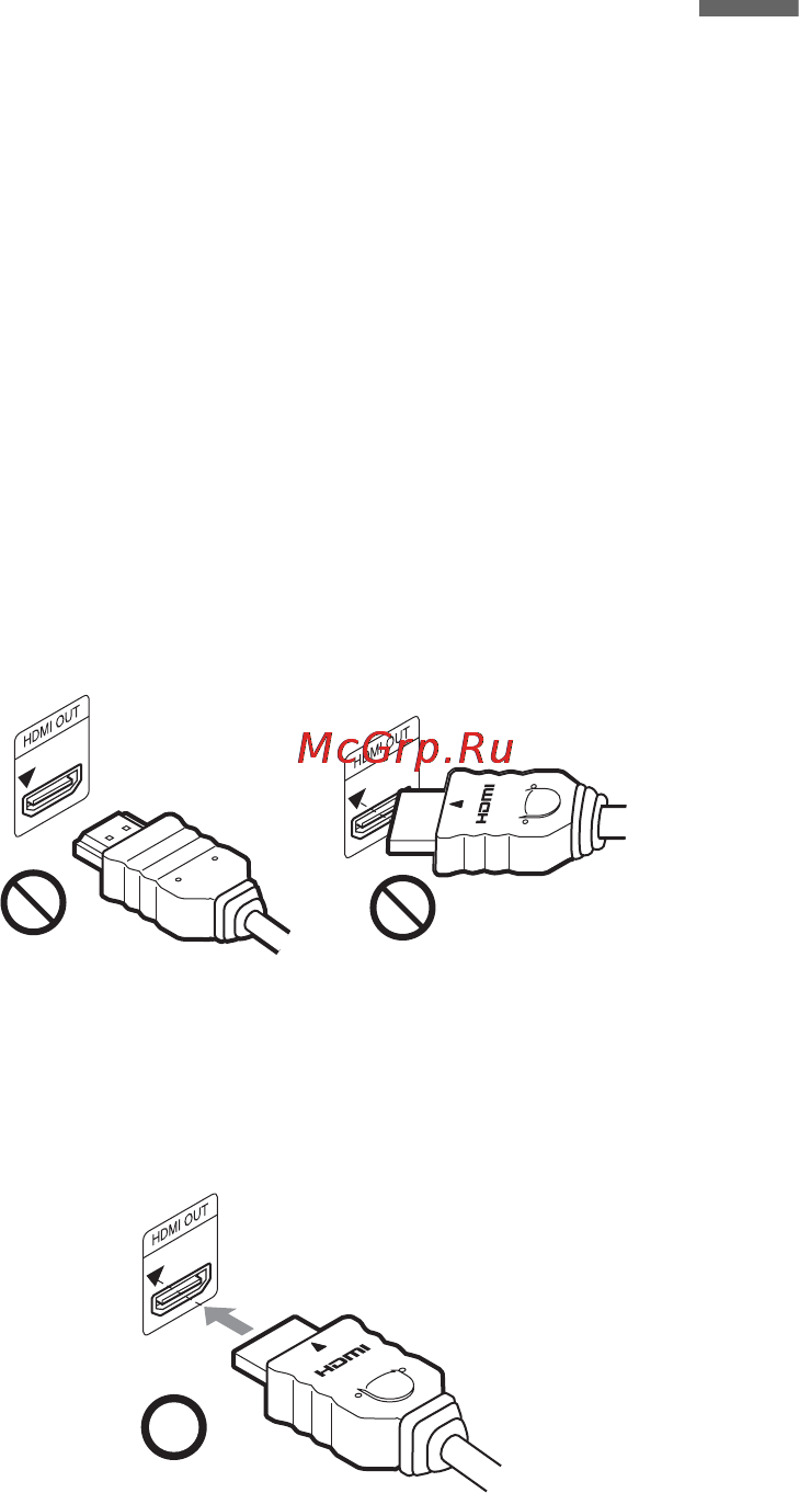 Sony RDR-GX350 [17/136] При подключении к гнезду hdmi