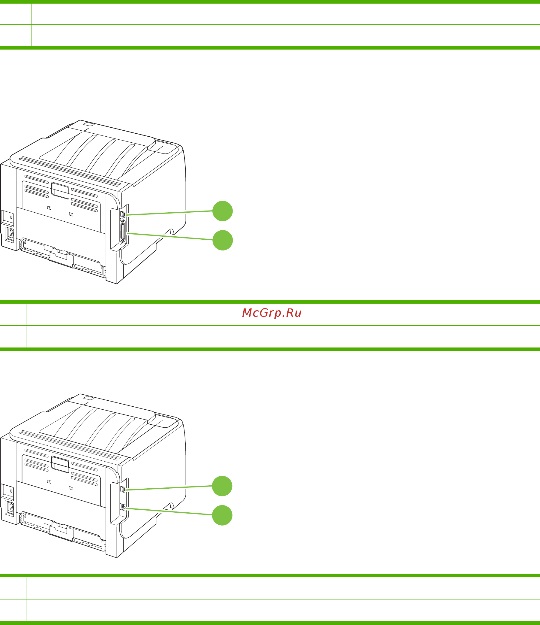 HP LASERJET P2035 [15/164] Интерфейсные порты
